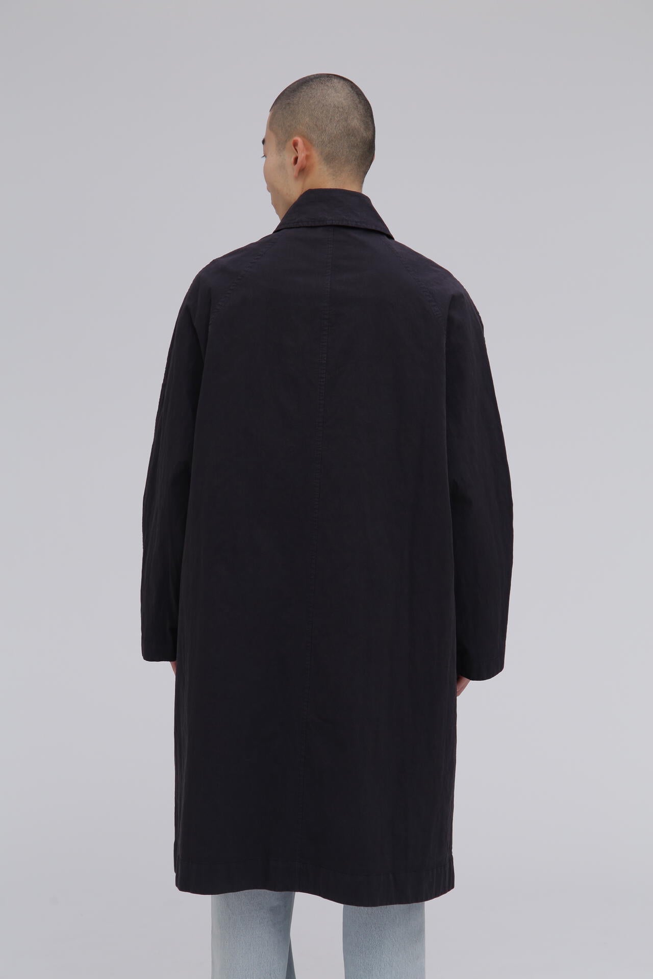 STUDIO NICHOLSON / HIGH TWIST CTTN NYLON LONG MAC