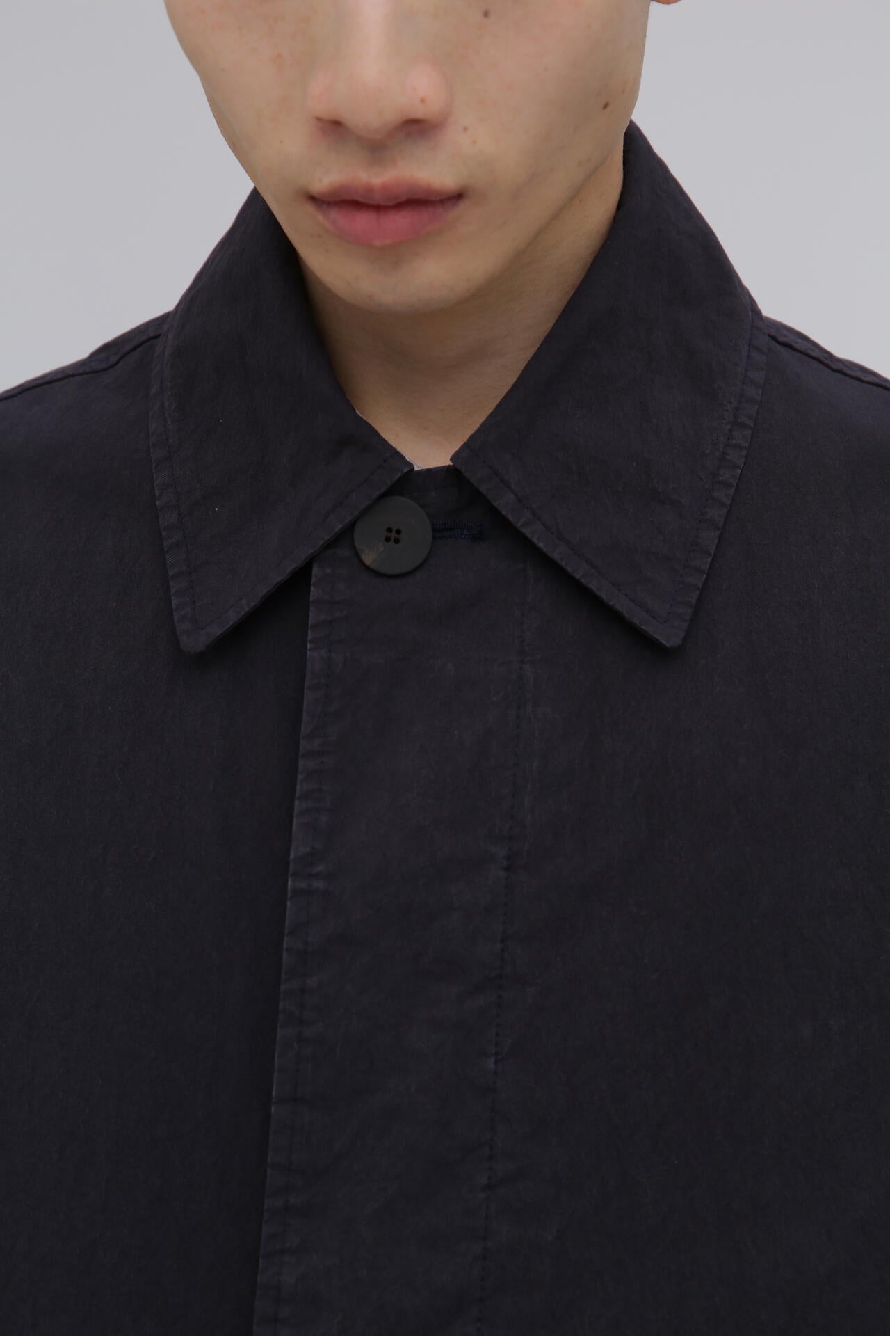 STUDIO NICHOLSON / HIGH TWIST CTTN NYLON LONG MAC