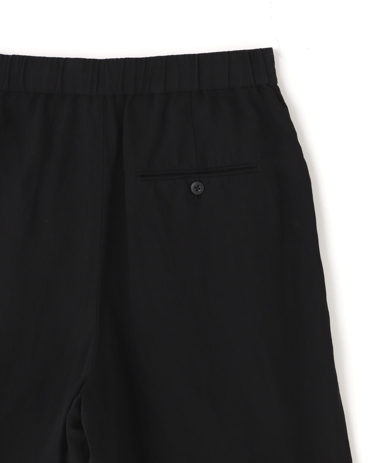 ATON / COTTON LINEN VOILE TWO TUCKED EASY SHORTS