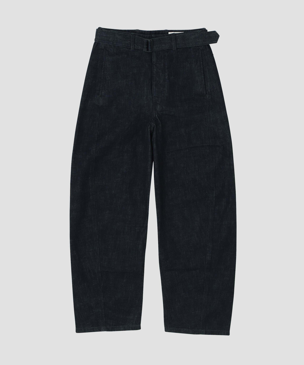 LEMAIRE / HEAVY INDIGO DENIM TWISTED BELTED PANTS