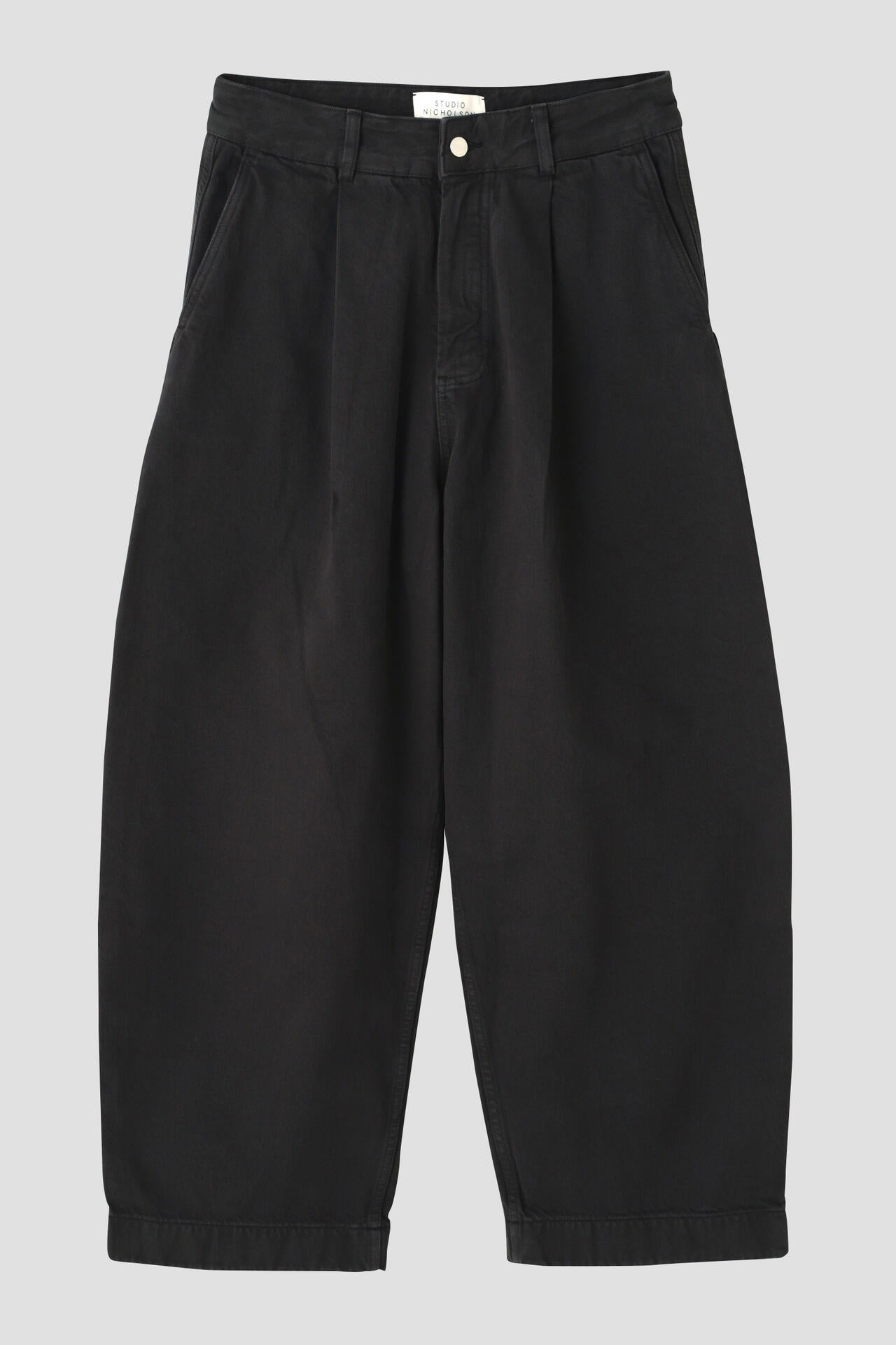 STUDIO NICHOLSON / ARCHIVE MODEL STRIPE DENIM PLEATED CARPENTER PANT