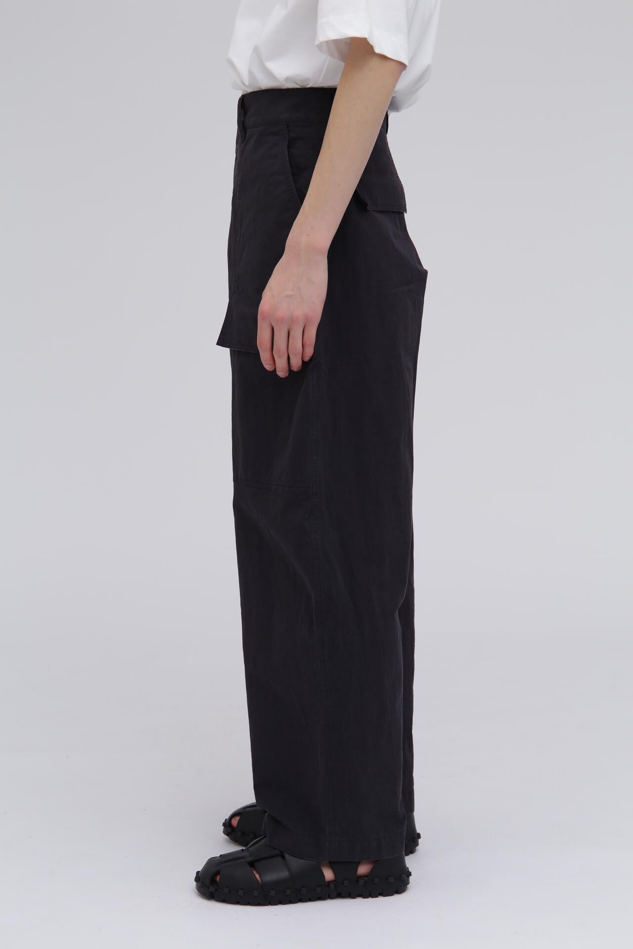 STUDIO NICHOLSON / HIGH TWIST COTTON NYLON PATCH POCKET PANT