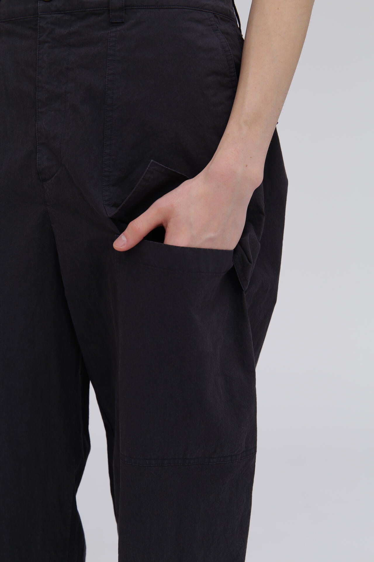 STUDIO NICHOLSON / HIGH TWIST COTTON NYLON PATCH POCKET PANT