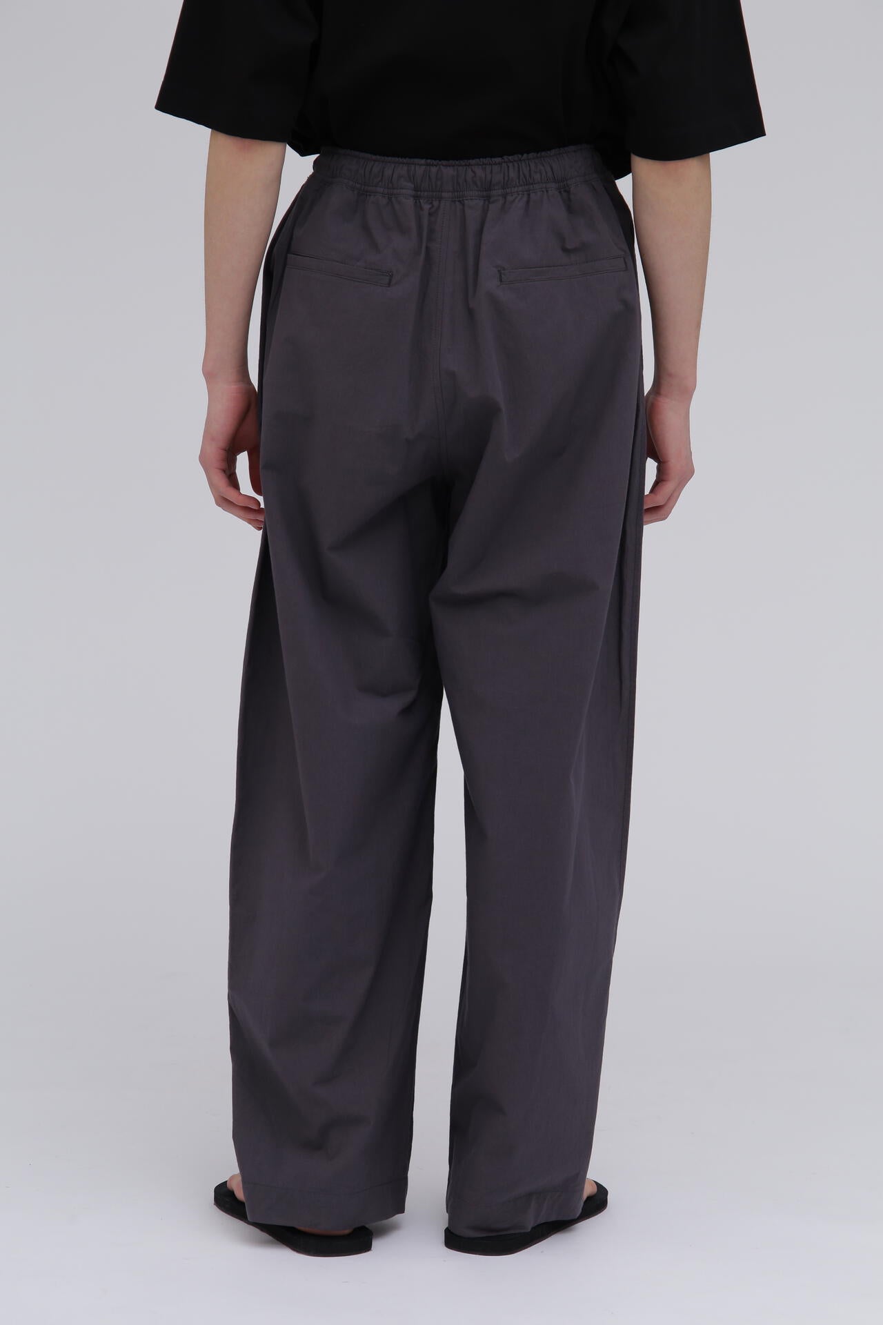 STUDIO NICHOLSON / JAPANESE COTTON NYLON DRAWSTRING WAIST PANT