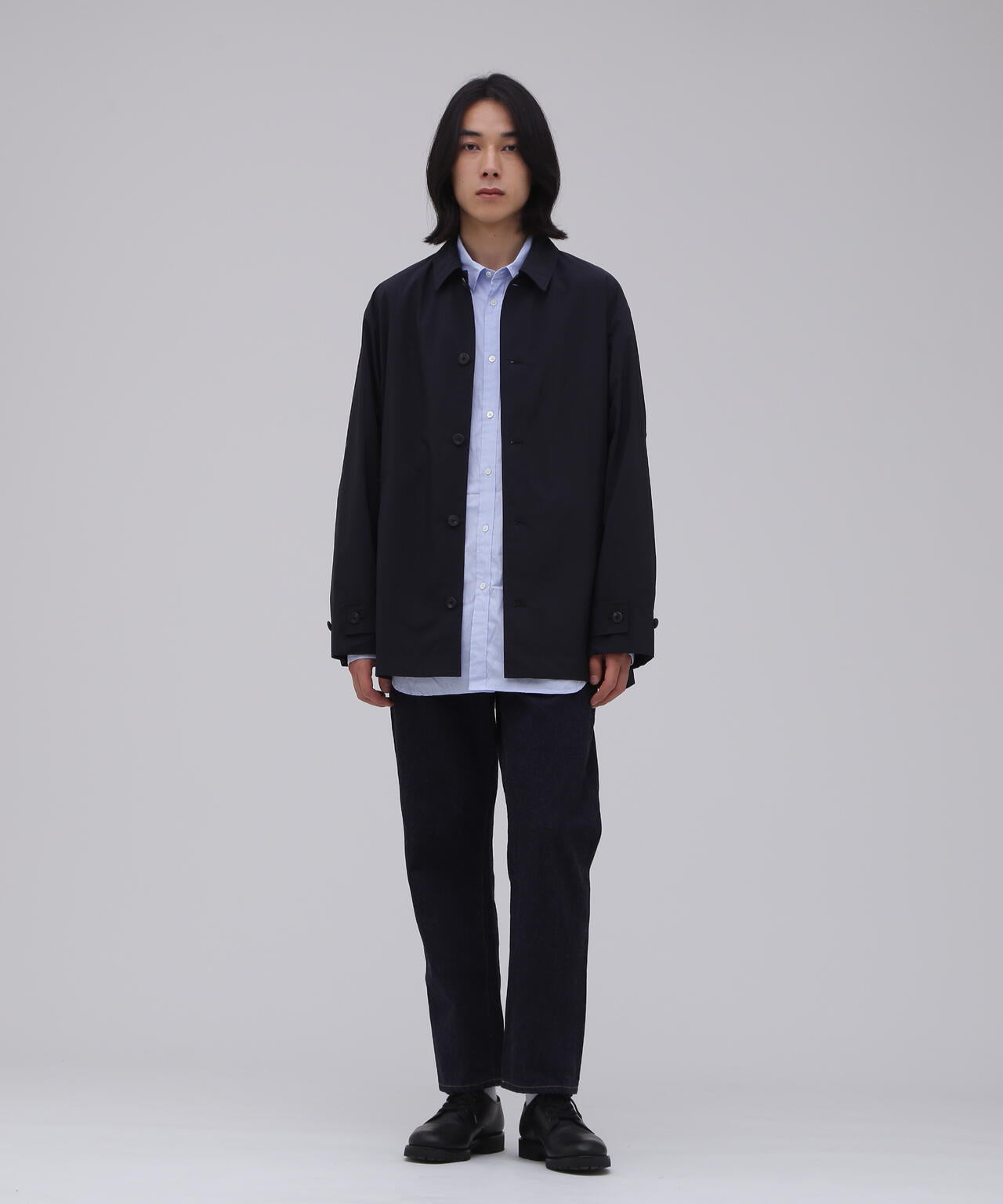 ATON / GIZA BROAD WASHED SHIRT