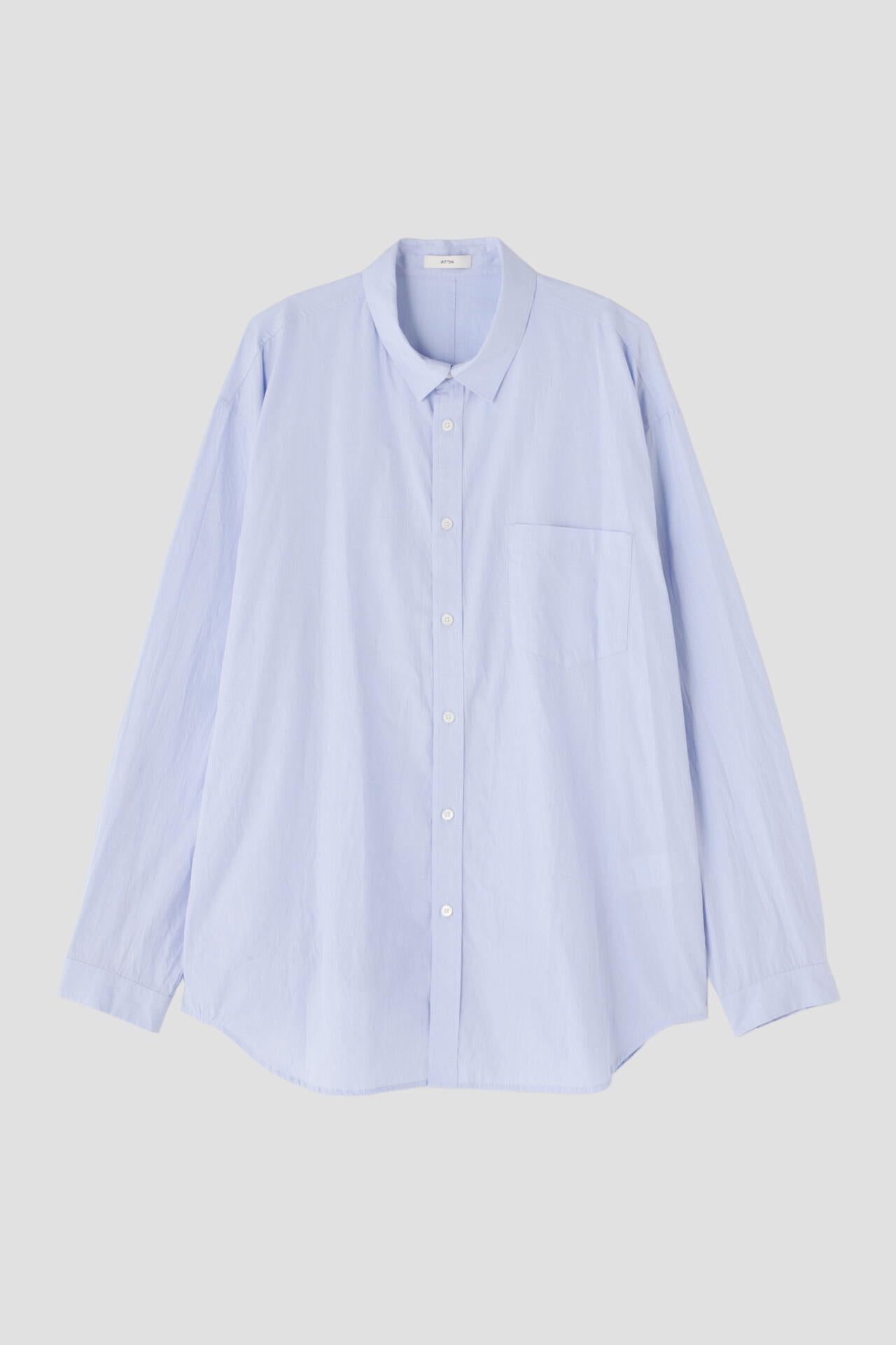 ATON / GIZA BROAD WASHED SHIRT