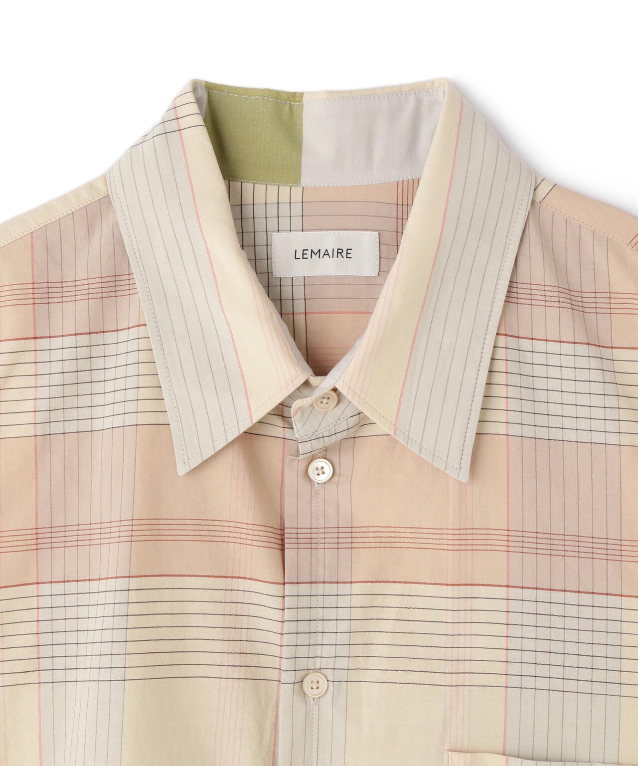 LEMAIRE / COTTON SCHOOL CHECK RELAXED SHIRT