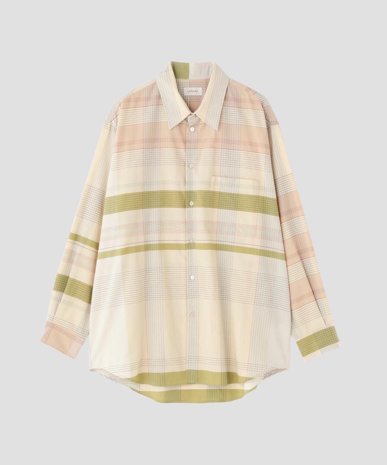 LEMAIRE / COTTON SCHOOL CHECK RELAXED SHIRT