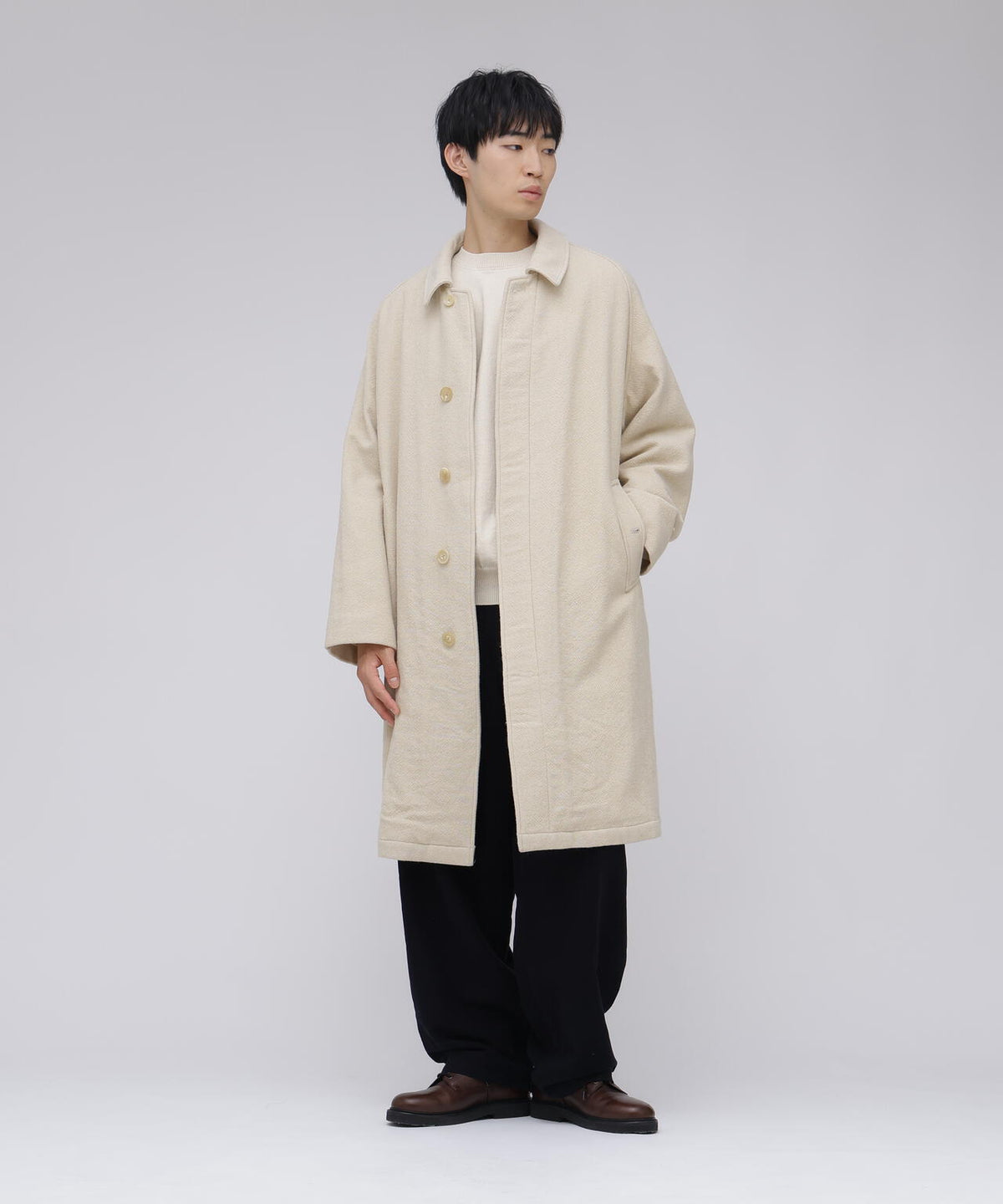 blurhms / CLASSIC WOOL BALMACAAN COAT
