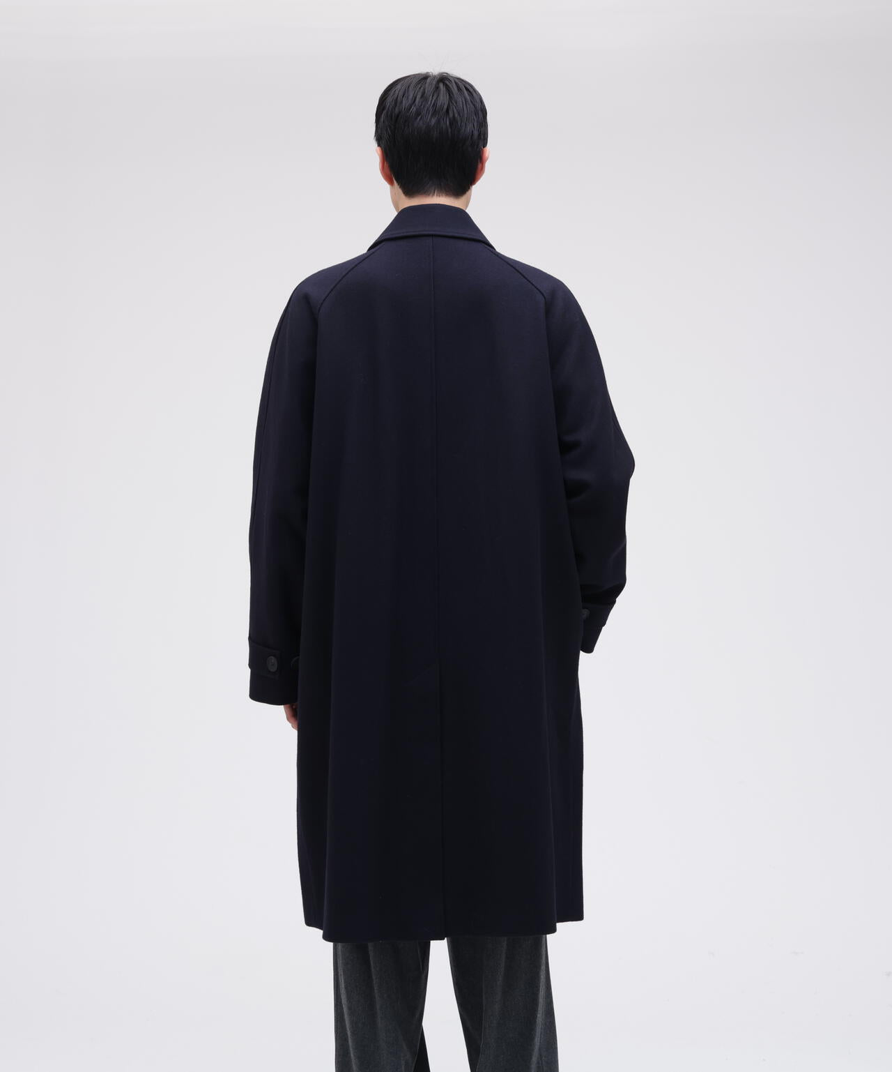 STUDIO NICHOLSON / MELTON WOOL RAGLAN WOOL COAT