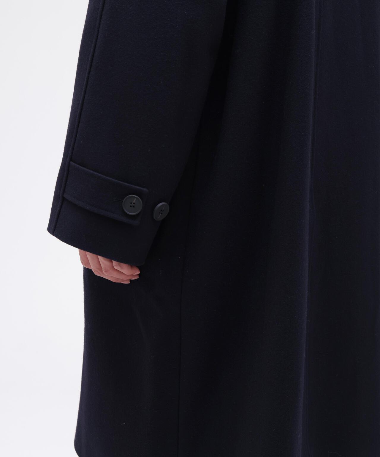 STUDIO NICHOLSON / MELTON WOOL RAGLAN WOOL COAT