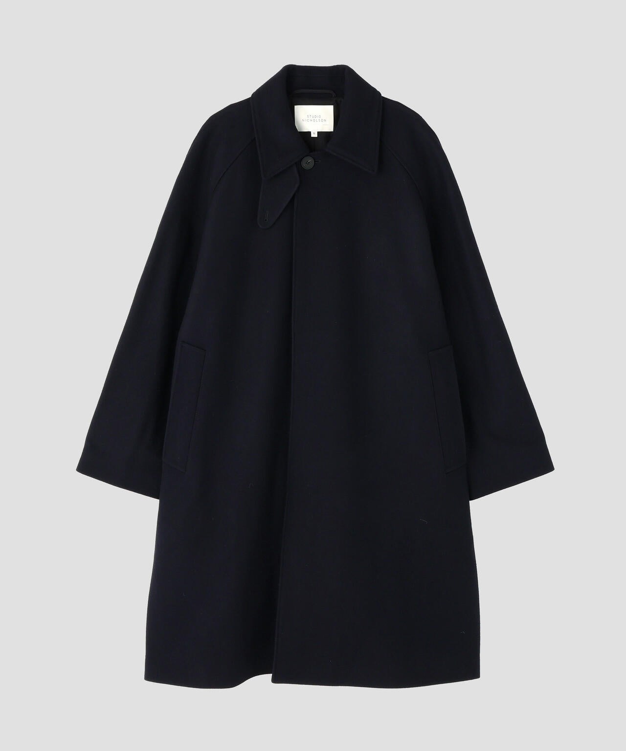 STUDIO NICHOLSON / MELTON WOOL RAGLAN WOOL COAT