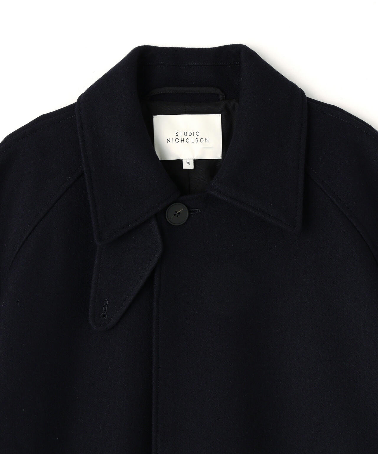 STUDIO NICHOLSON / MELTON WOOL RAGLAN WOOL COAT