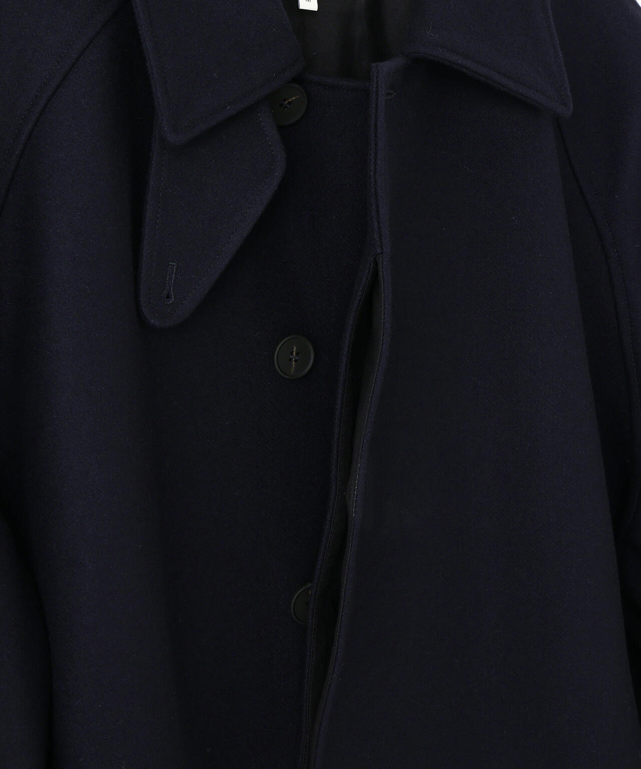 STUDIO NICHOLSON / MELTON WOOL RAGLAN WOOL COAT