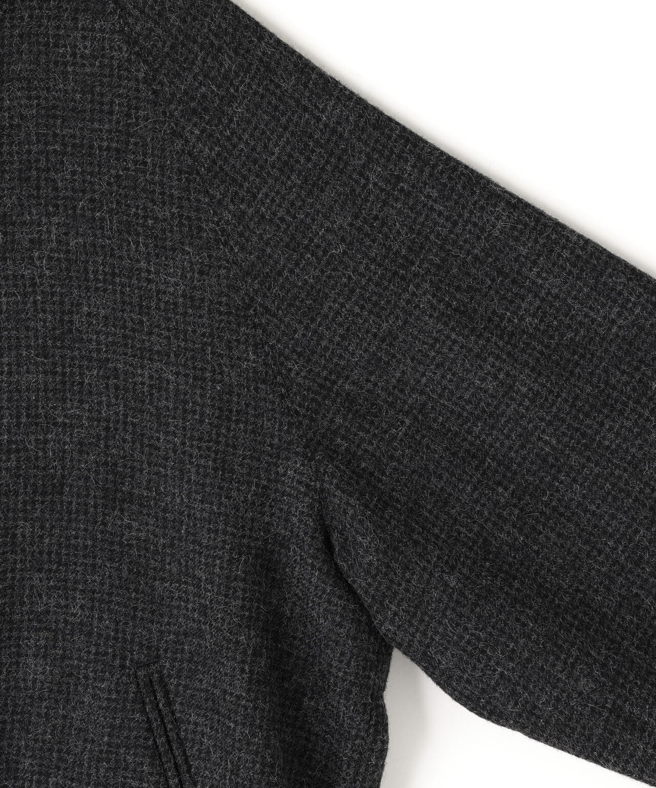 ATON / ALPACA HOUND TOOTH HARRINGTON JACKET