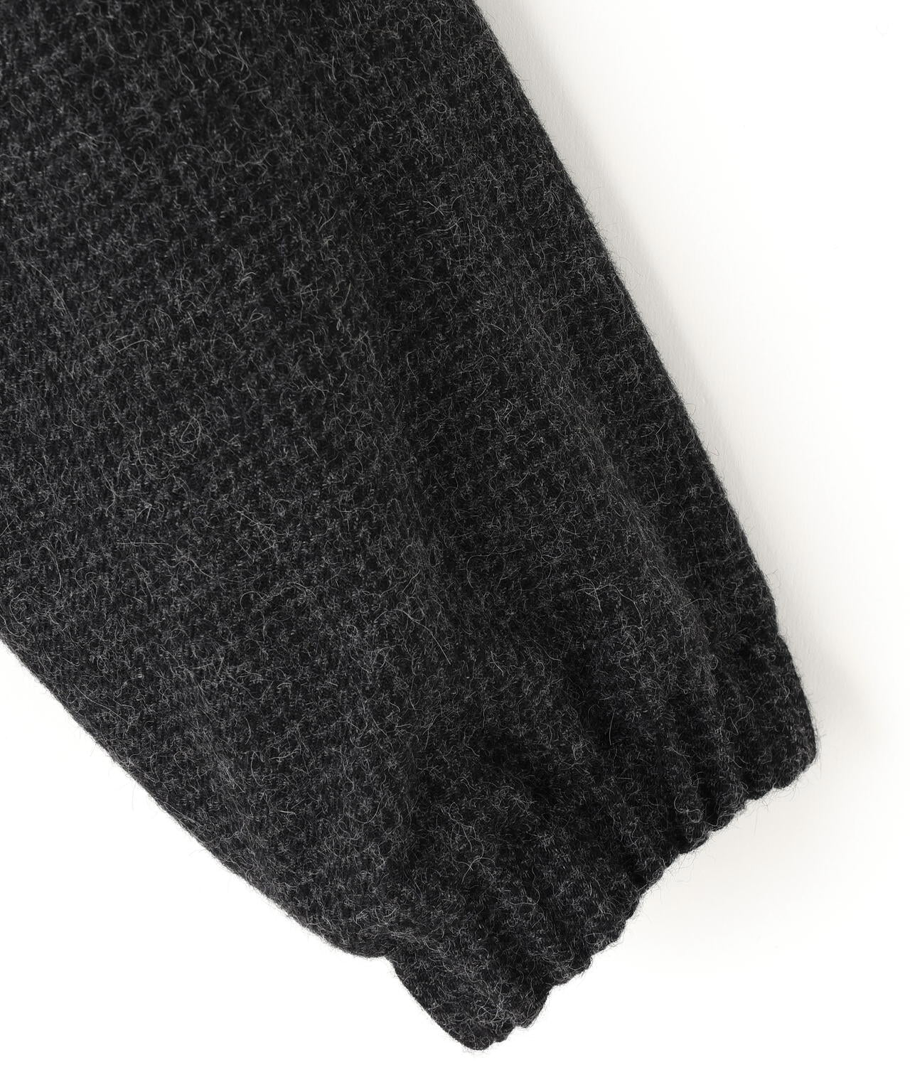 ATON / ALPACA HOUND TOOTH HARRINGTON JACKET