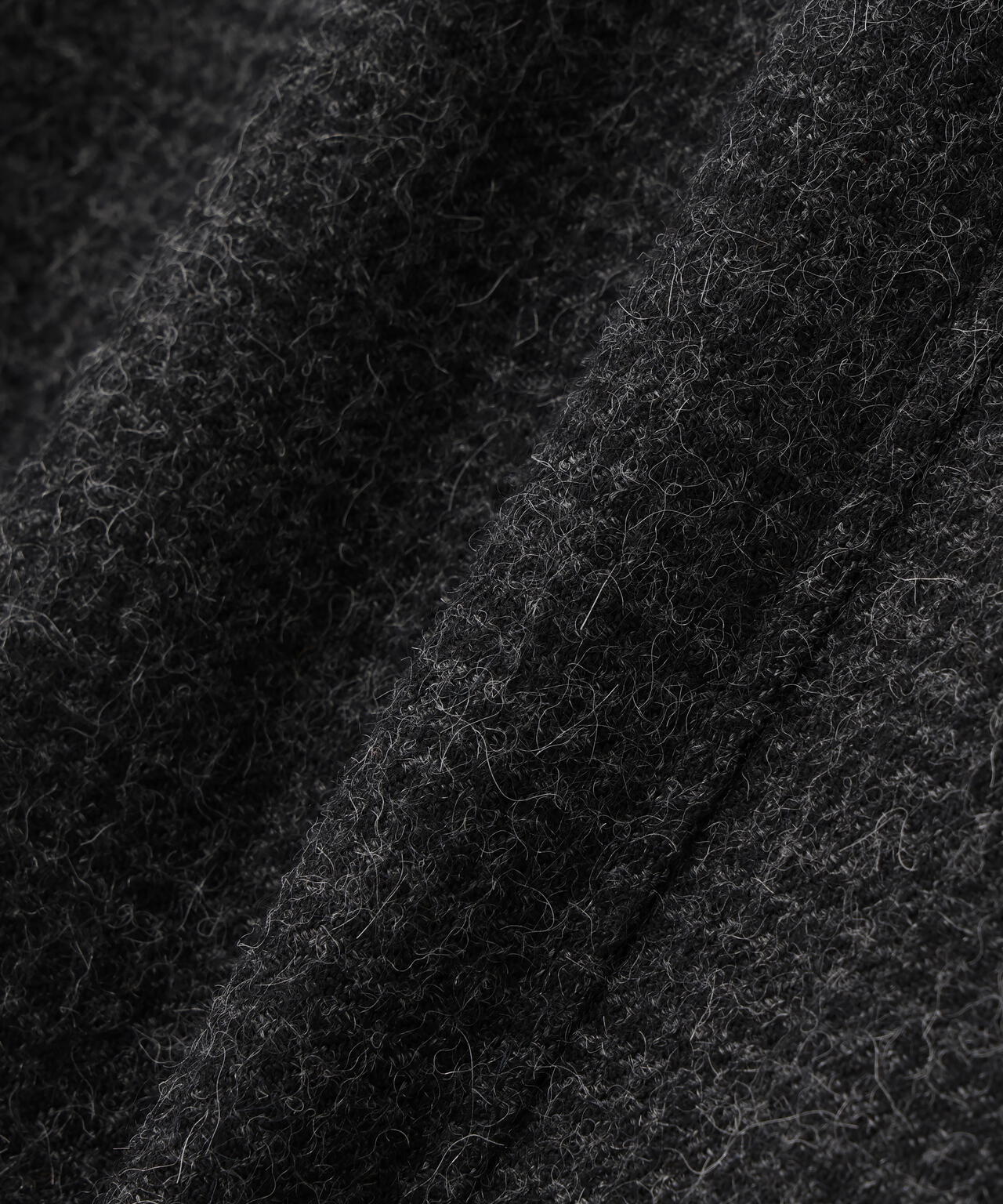 ATON / ALPACA HOUND TOOTH HARRINGTON JACKET