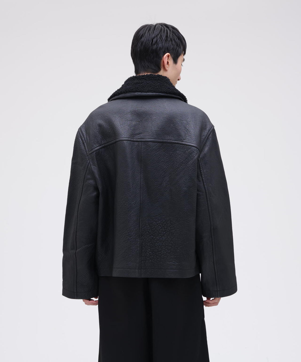 STUDIO NICHOLSON / SHEARLING COLLAR JACKET