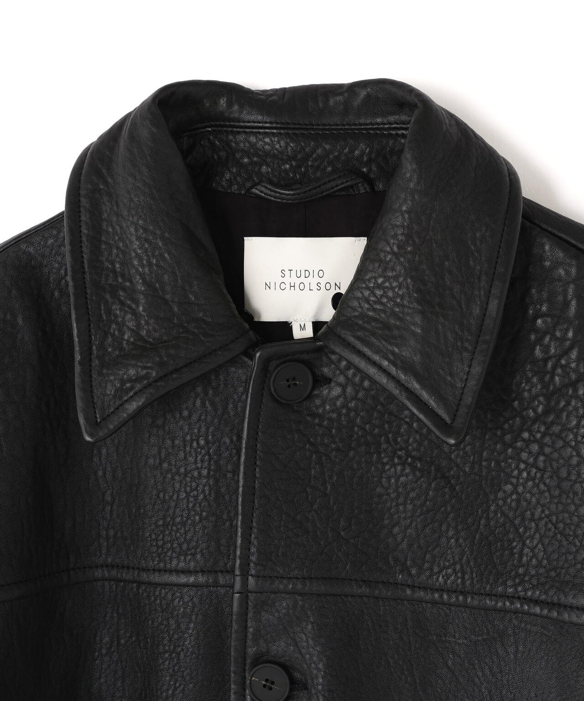 STUDIO NICHOLSON / SHEARLING COLLAR JACKET