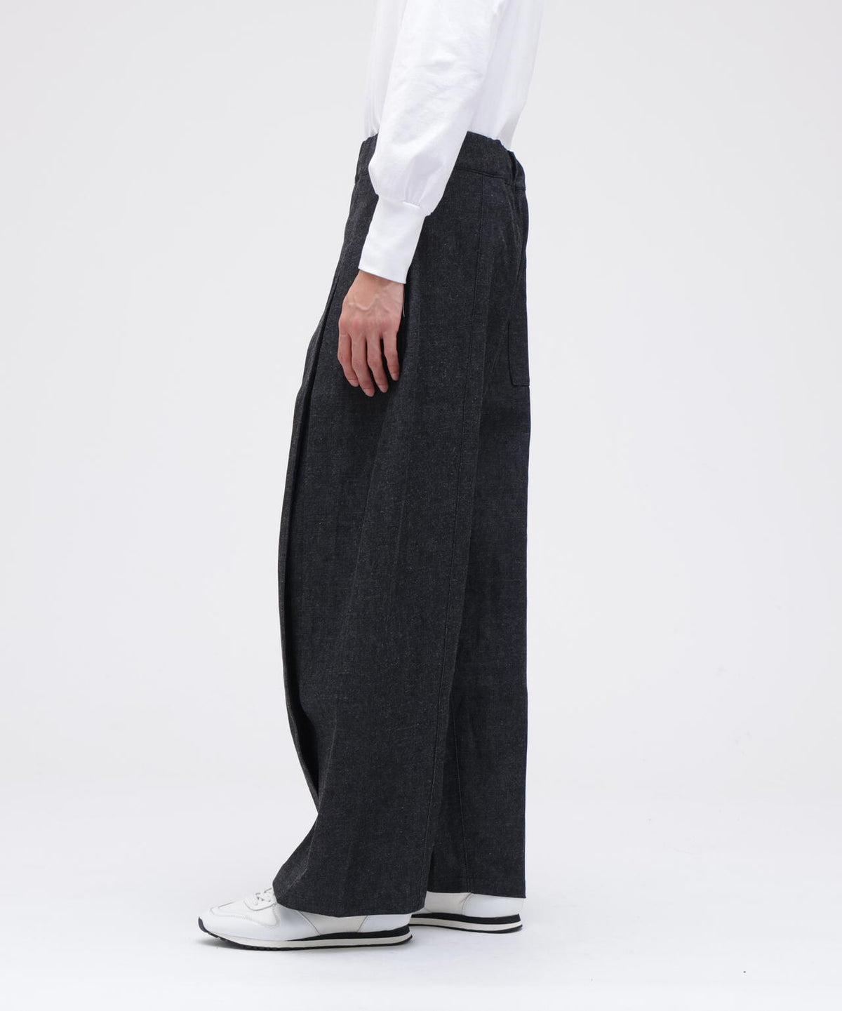 sageNATION / BOX PLEAT TROUSER DENIM