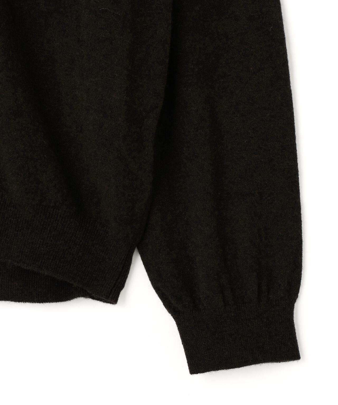 ATON / SUPER LIGHT WOOL SLIPPER POLO SWEATER