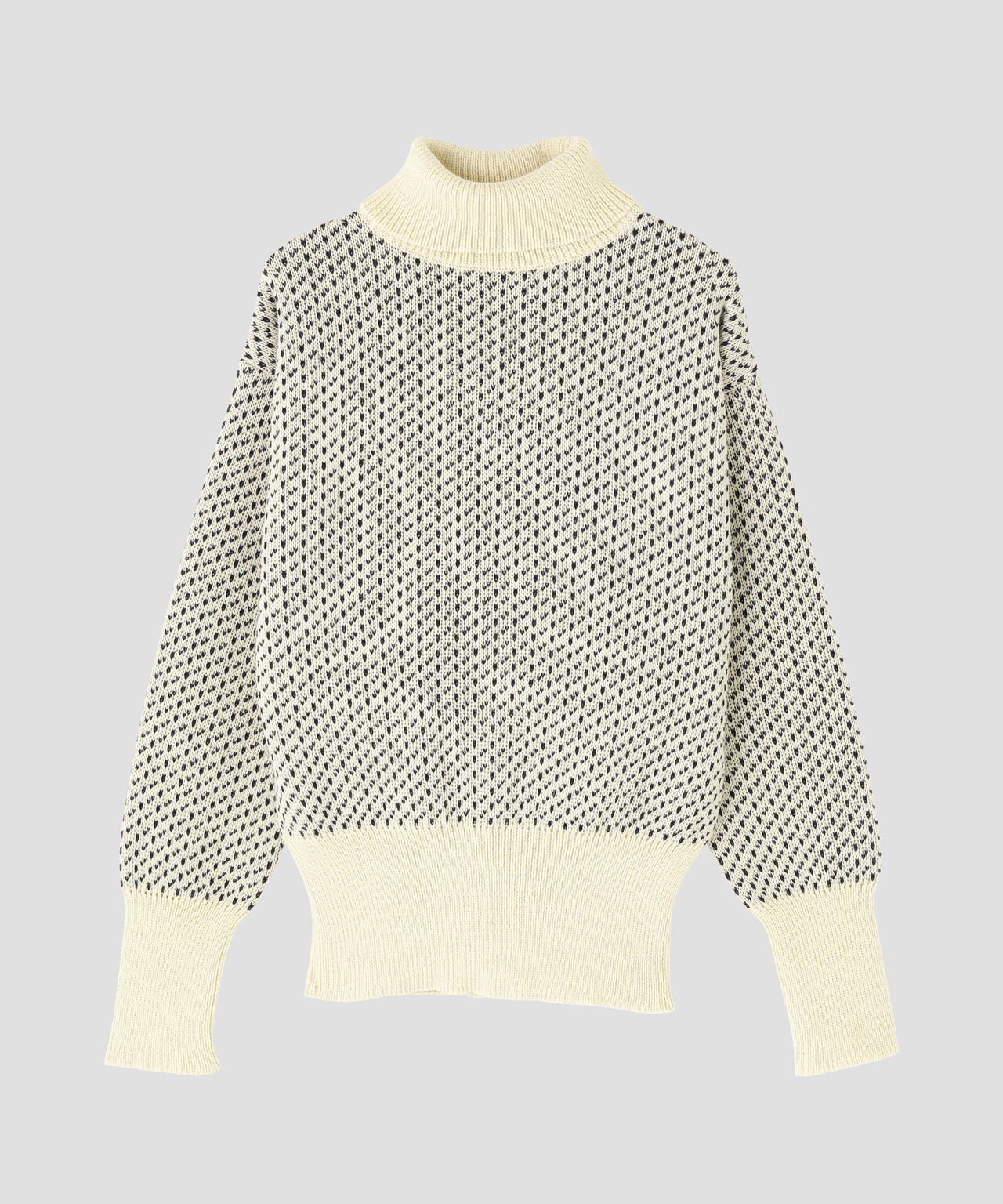 MILLER RAYNER / Roll neck nordic pattern sweater