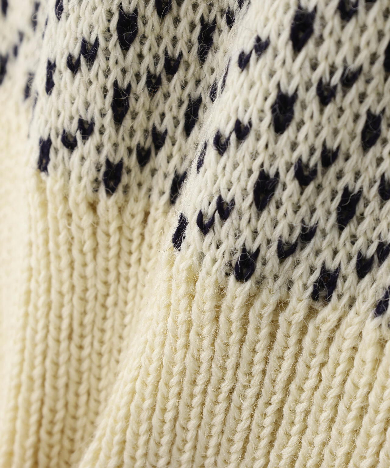 MILLER RAYNER / Roll neck nordic pattern sweater