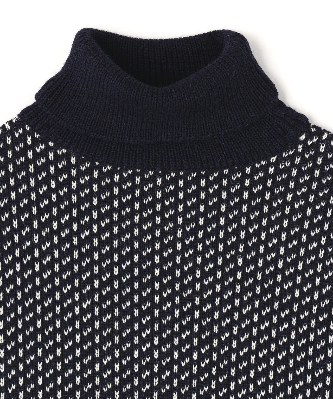 MILLER RAYNER / Roll neck nordic pattern sweater