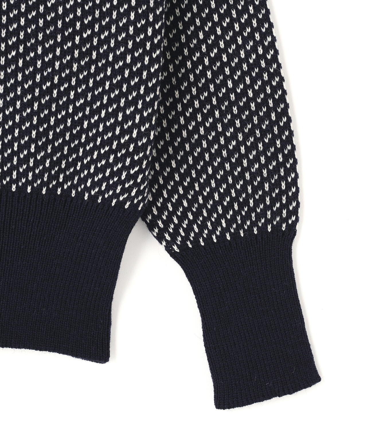 MILLER RAYNER / Roll neck nordic pattern sweater