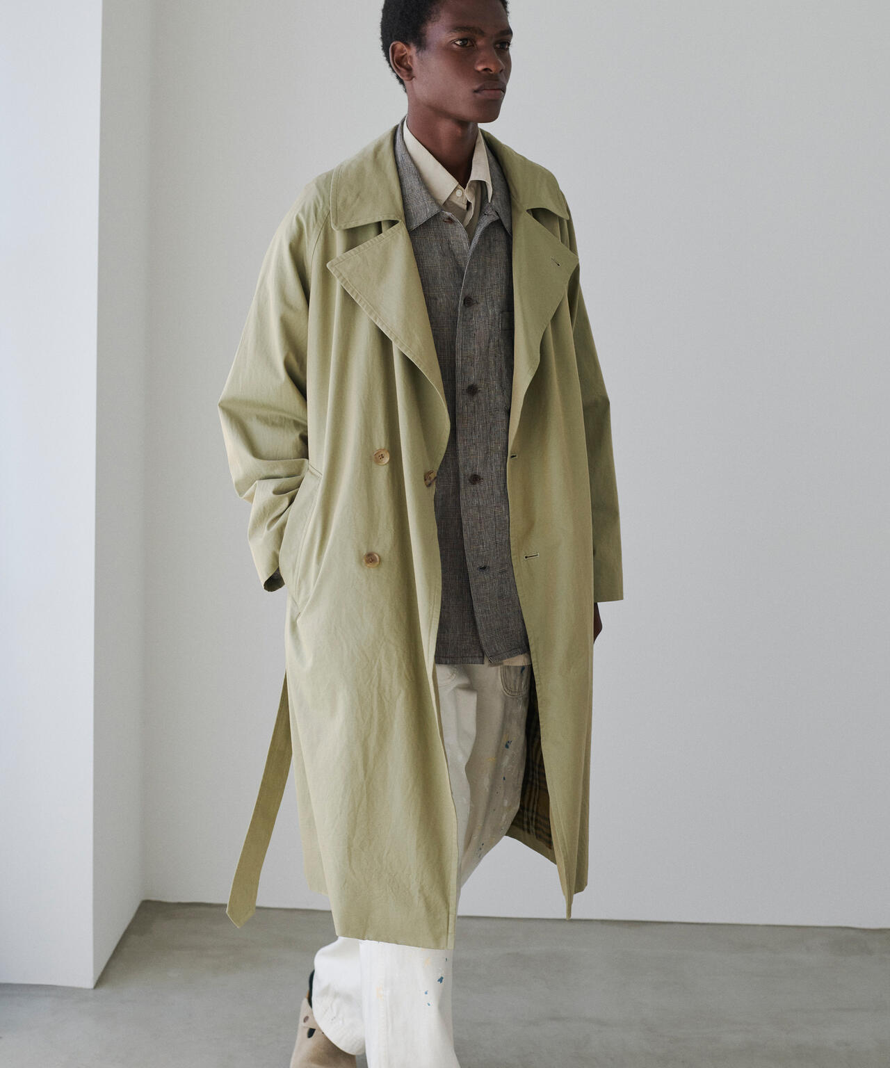 blurhms / COTTON GABARDINE TRENCH COAT