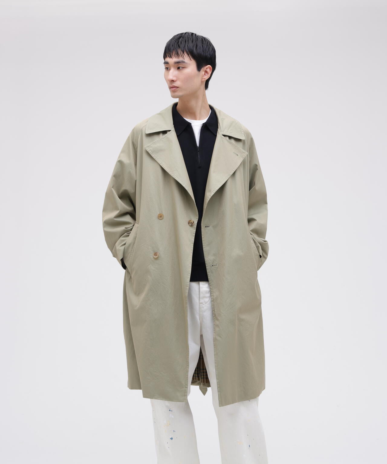 blurhms / COTTON GABARDINE TRENCH COAT