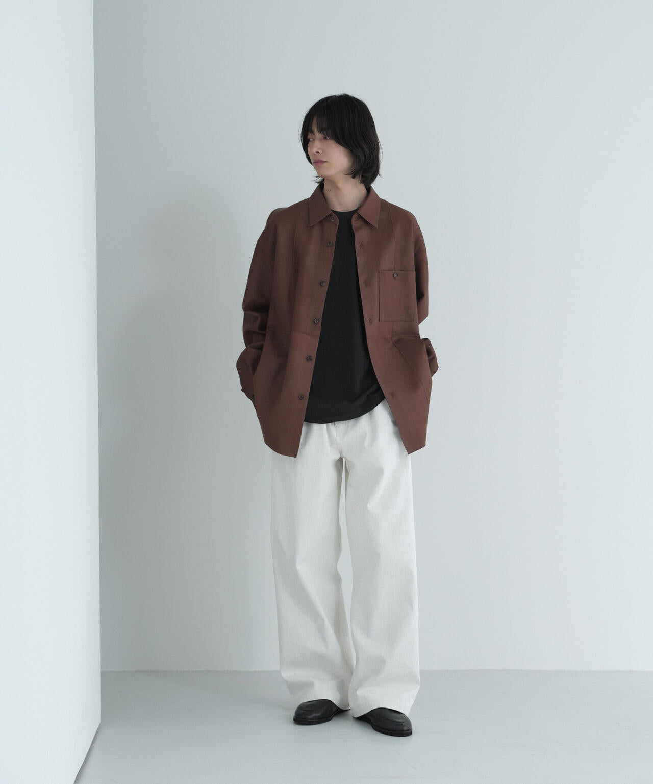 IRENISA / LEATHER SHIRT BLOUSON
