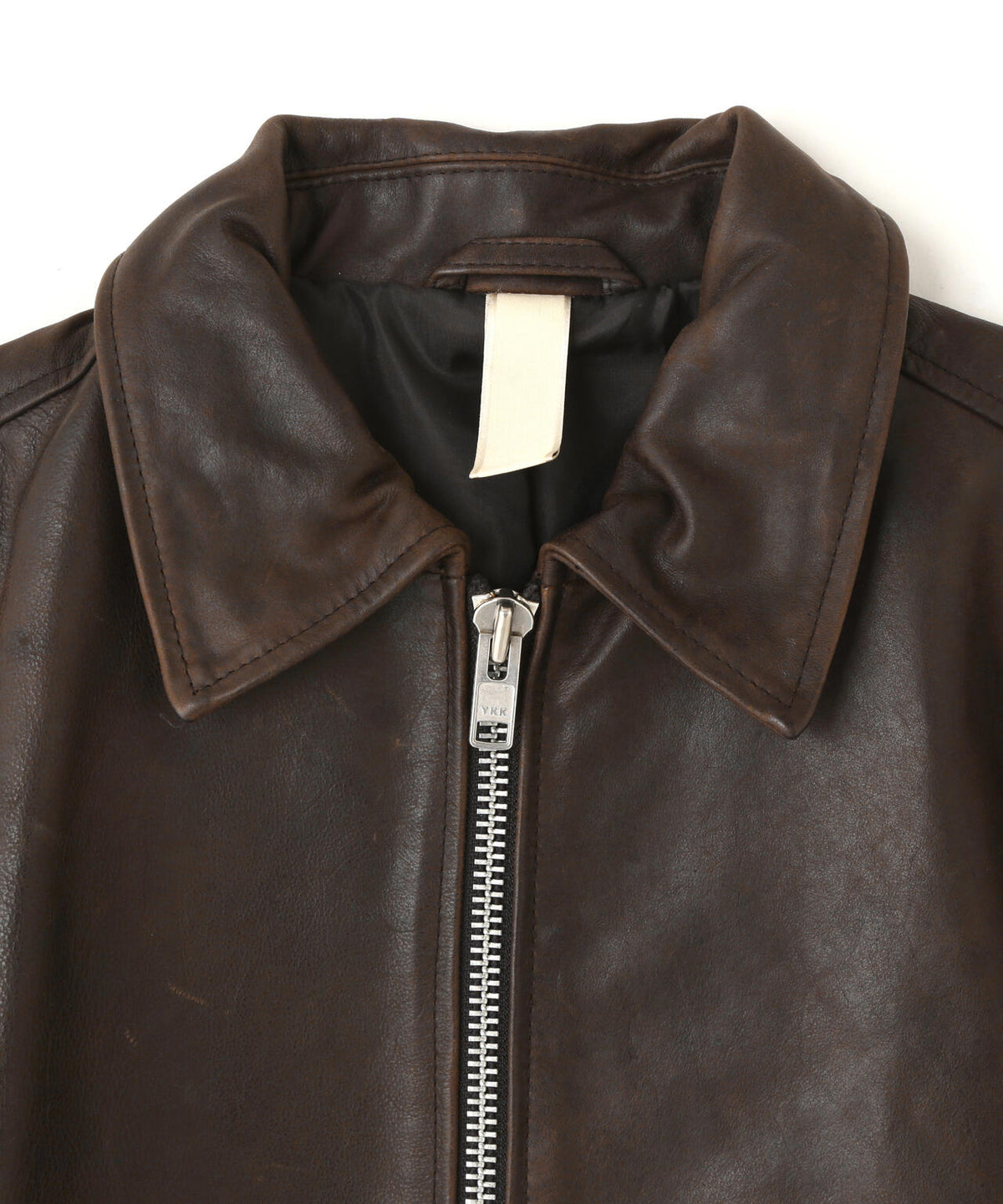 SUNFLOWER / SHORT LEATHER JACKET