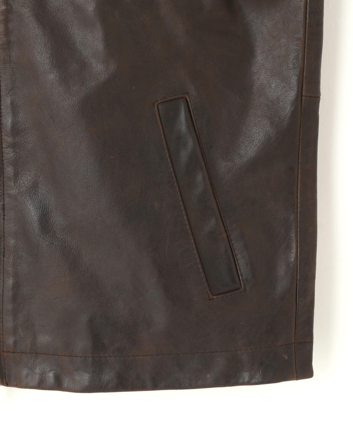 SUNFLOWER / SHORT LEATHER JACKET