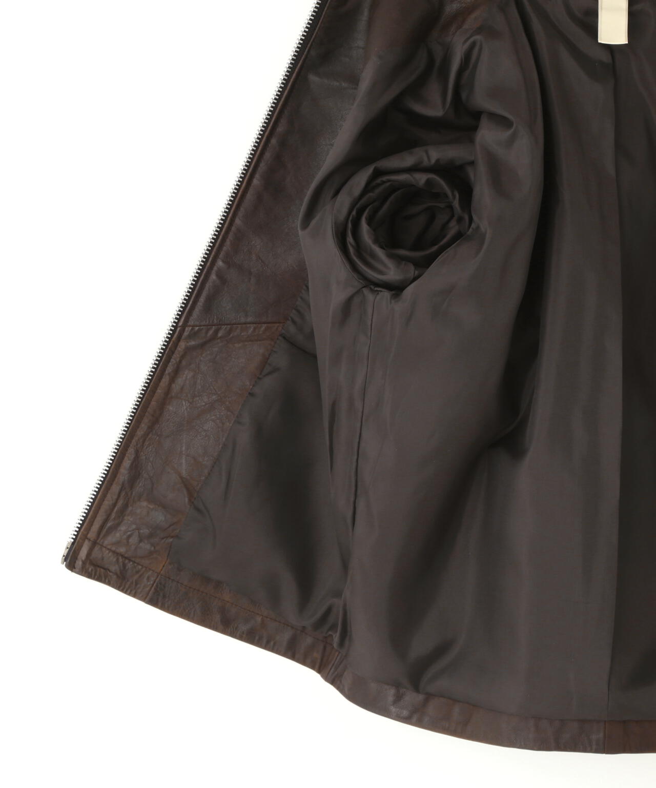 SUNFLOWER / SHORT LEATHER JACKET