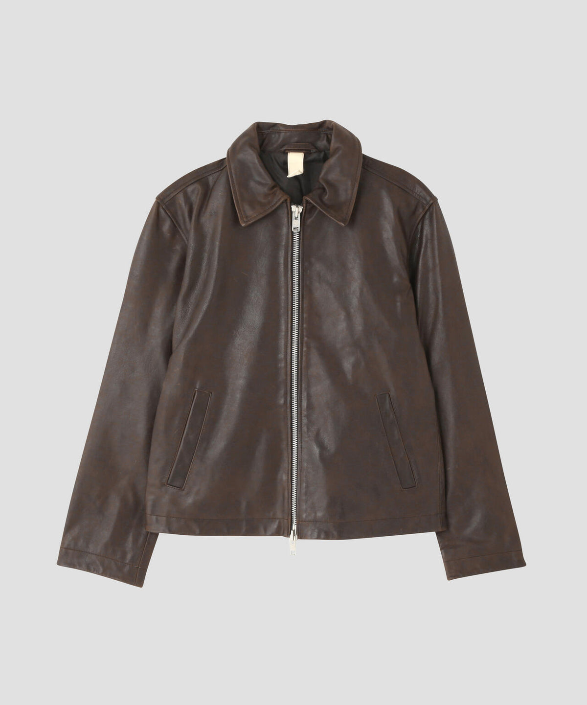 SUNFLOWER / SHORT LEATHER JACKET