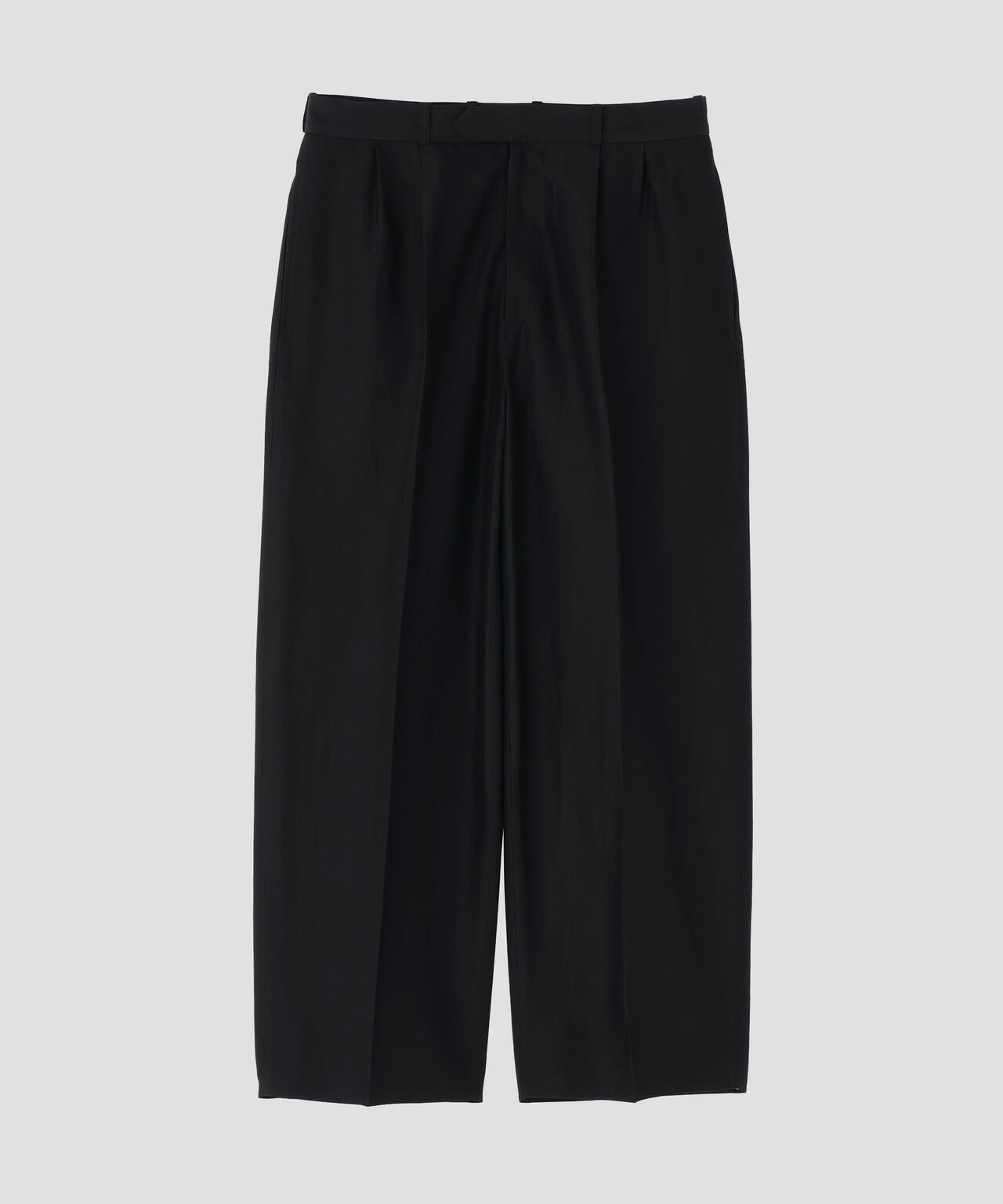 blurhms / SILK WOOL COTTON TWO-TUCK SLACKS