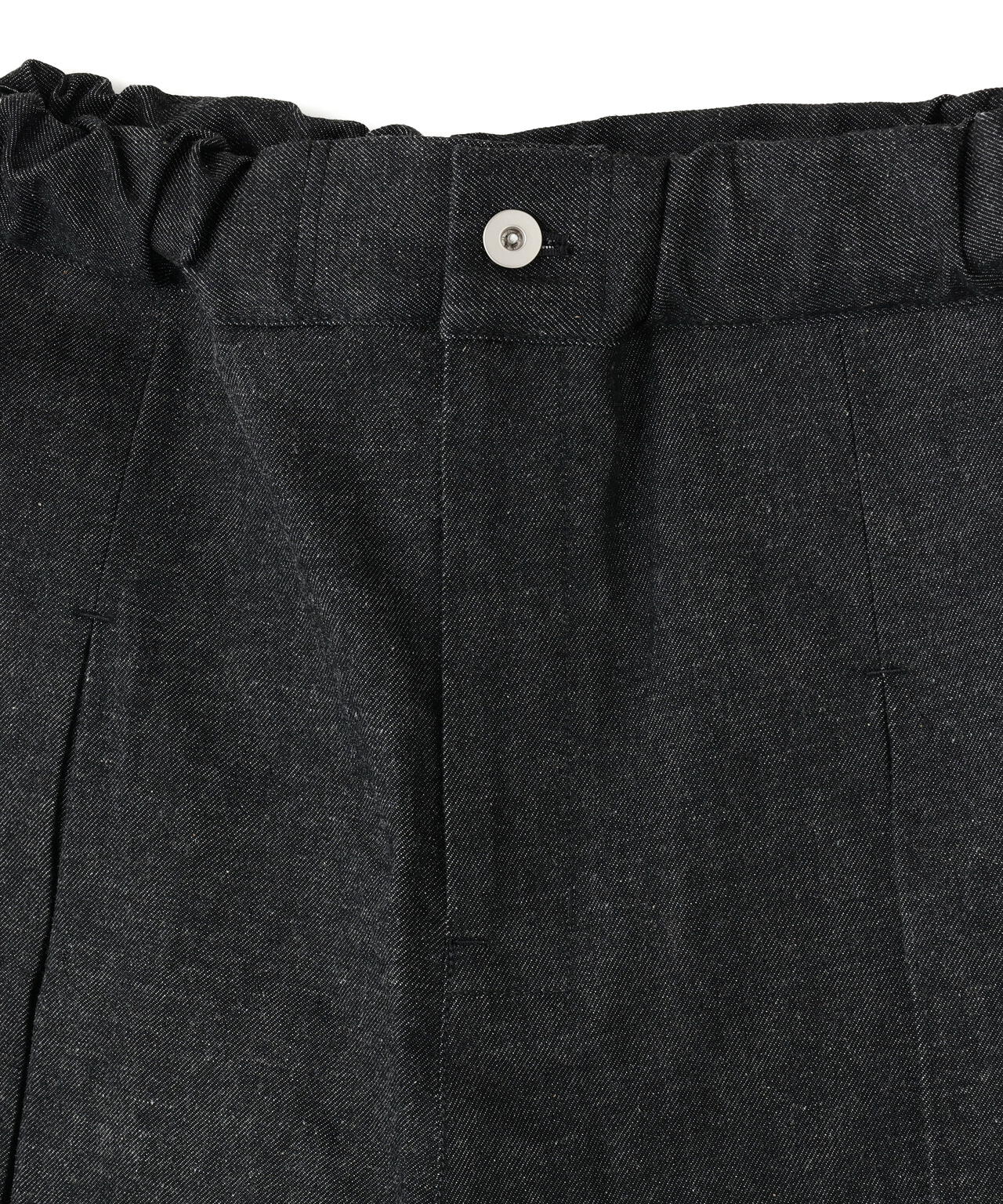 sageNATION / BOX PLEAT TROUSER RAW DENIM