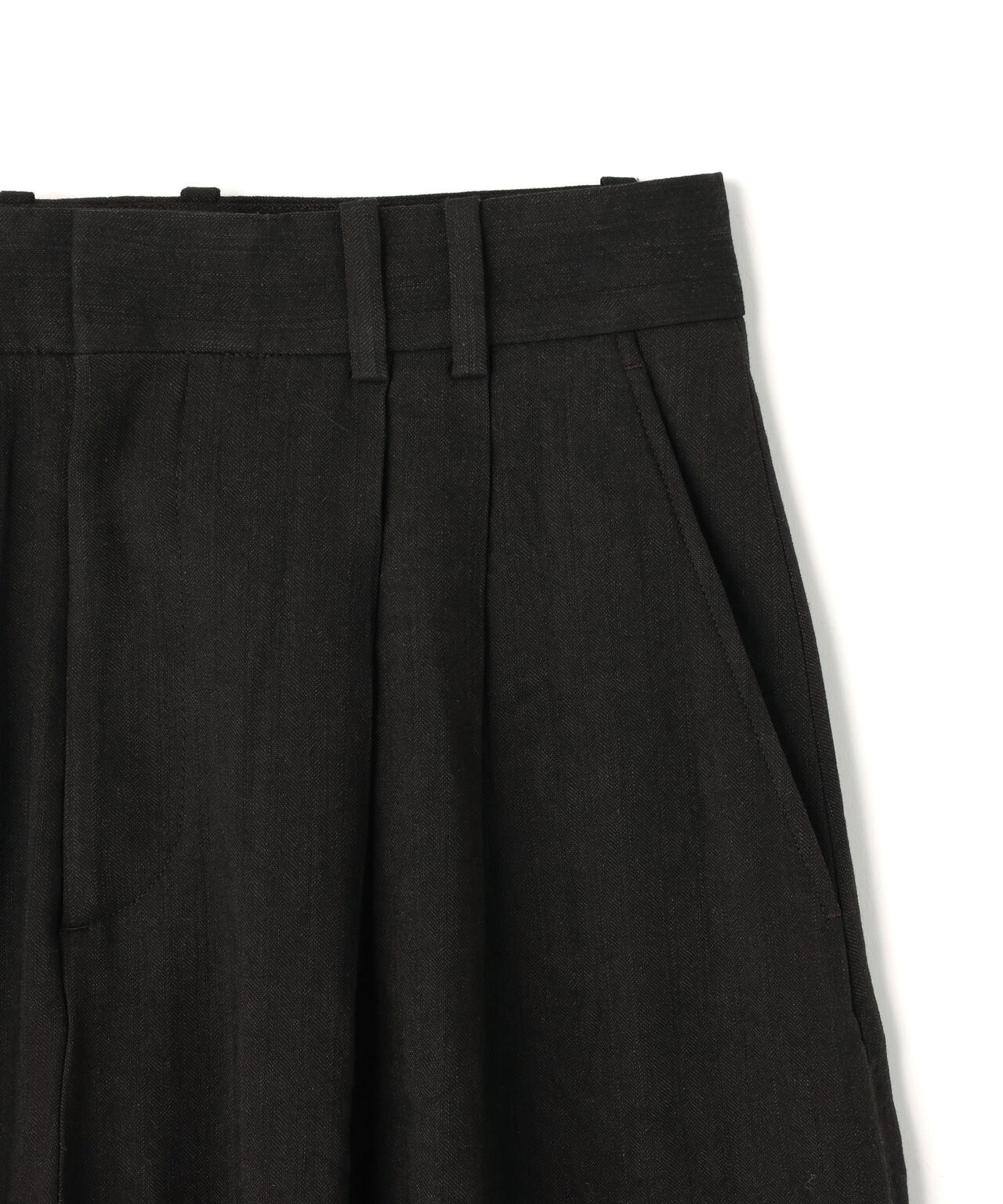 STUDIO NICHOLSON / BROKEN HERRINGBONE DOUBLE PLEAT VOLUME PANT