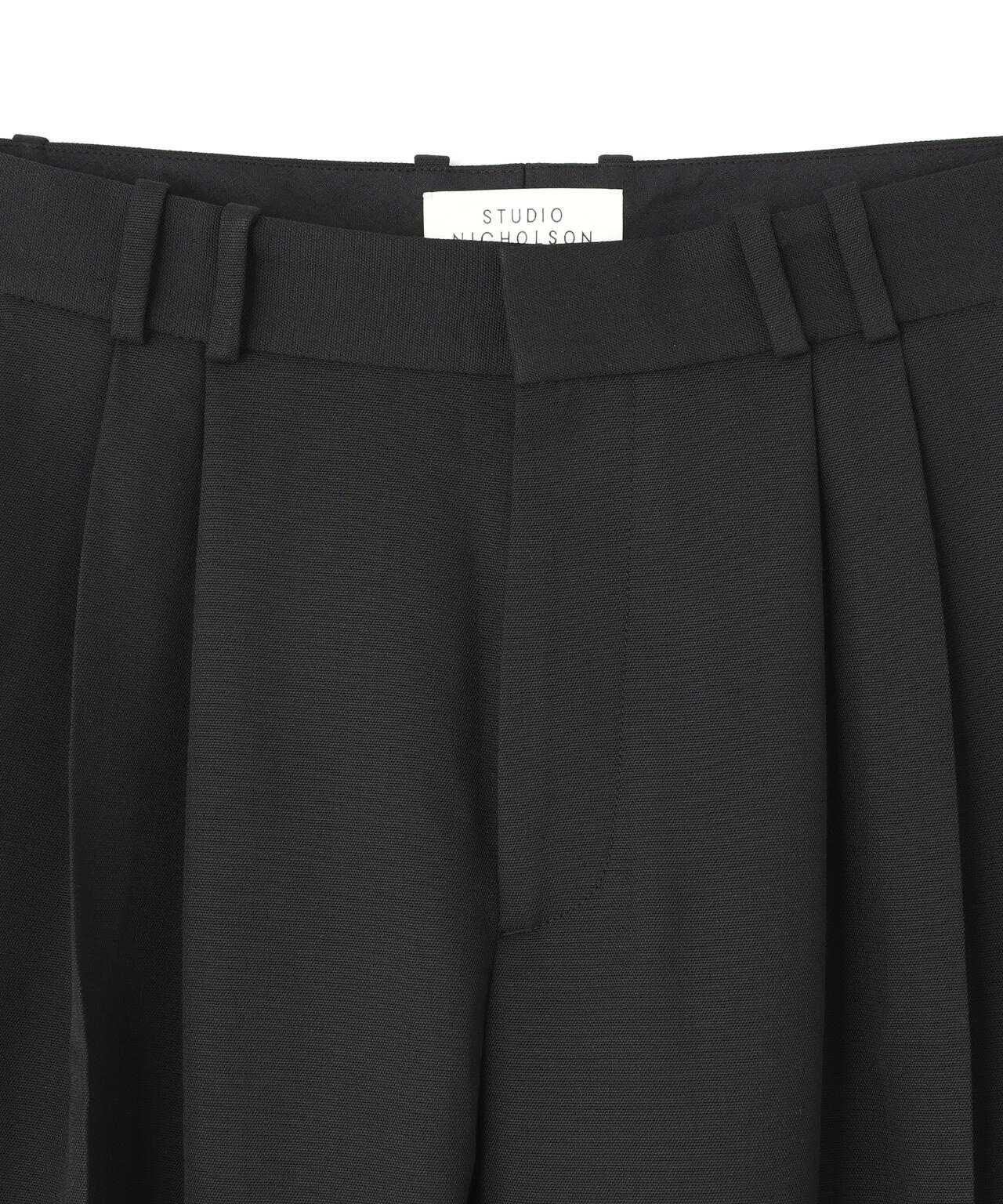 STUDIO NICHOLSON / LIGHT TECH WOOL DOUBLE PLEAT VOLUME PANT