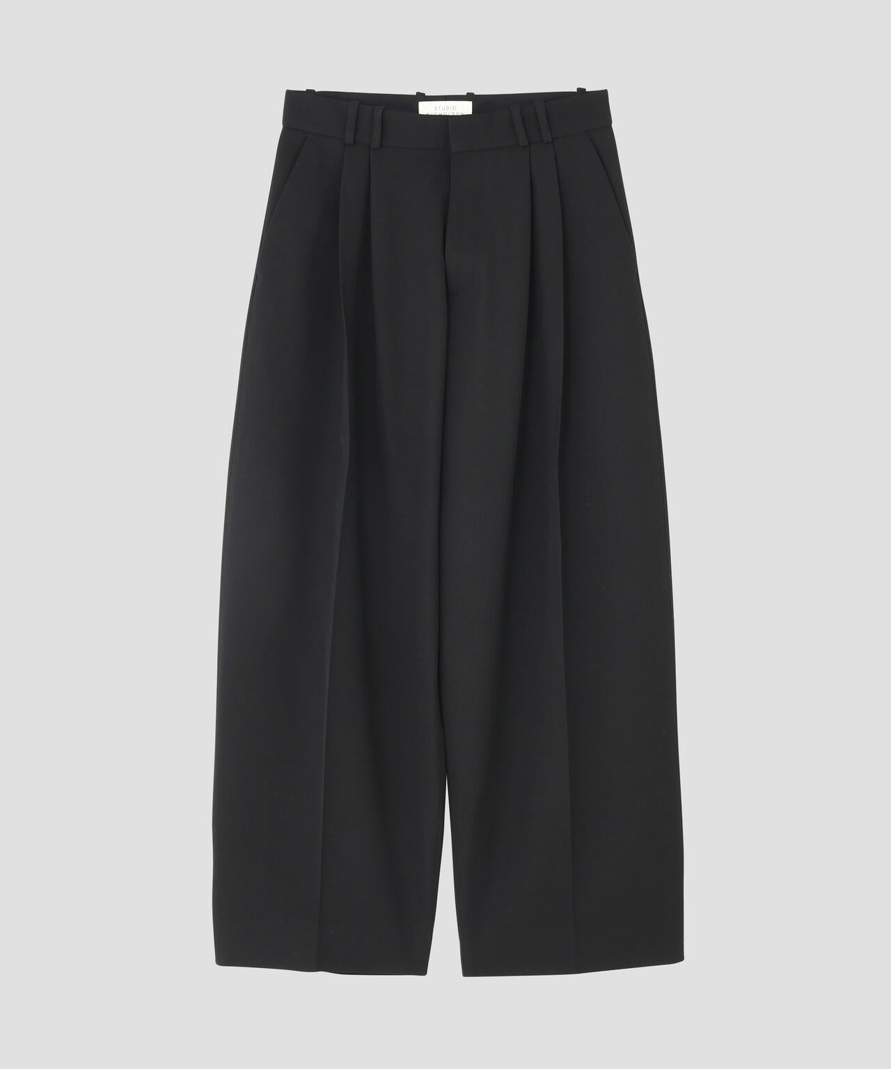 STUDIO NICHOLSON / LIGHT TECH WOOL DOUBLE PLEAT VOLUME PANT