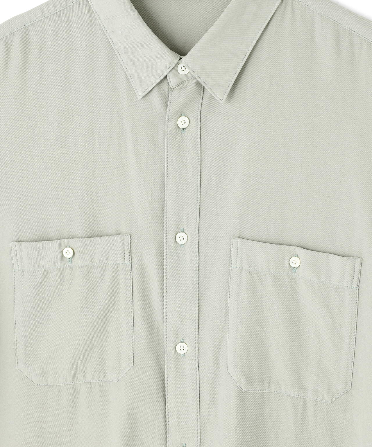 ATON / COTTON SILK VIERA LOOSE FIT HALF SLEEVE SHIRT