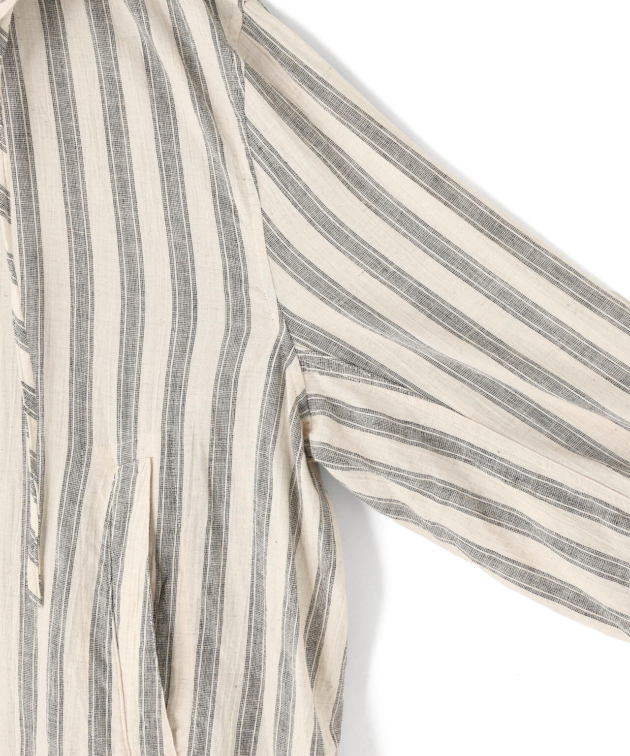 blurhms / COTTON LINEN STRIPE SNOW PARKA