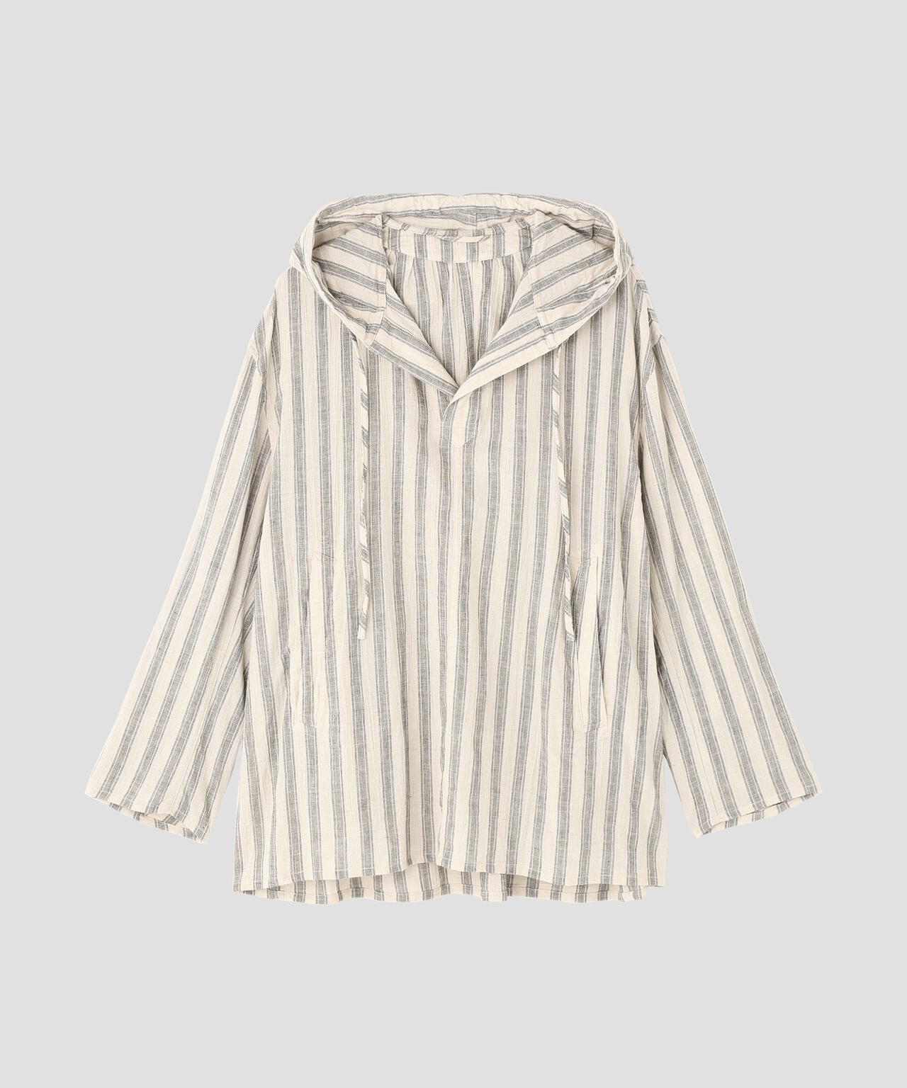 blurhms / COTTON LINEN STRIPE SNOW PARKA