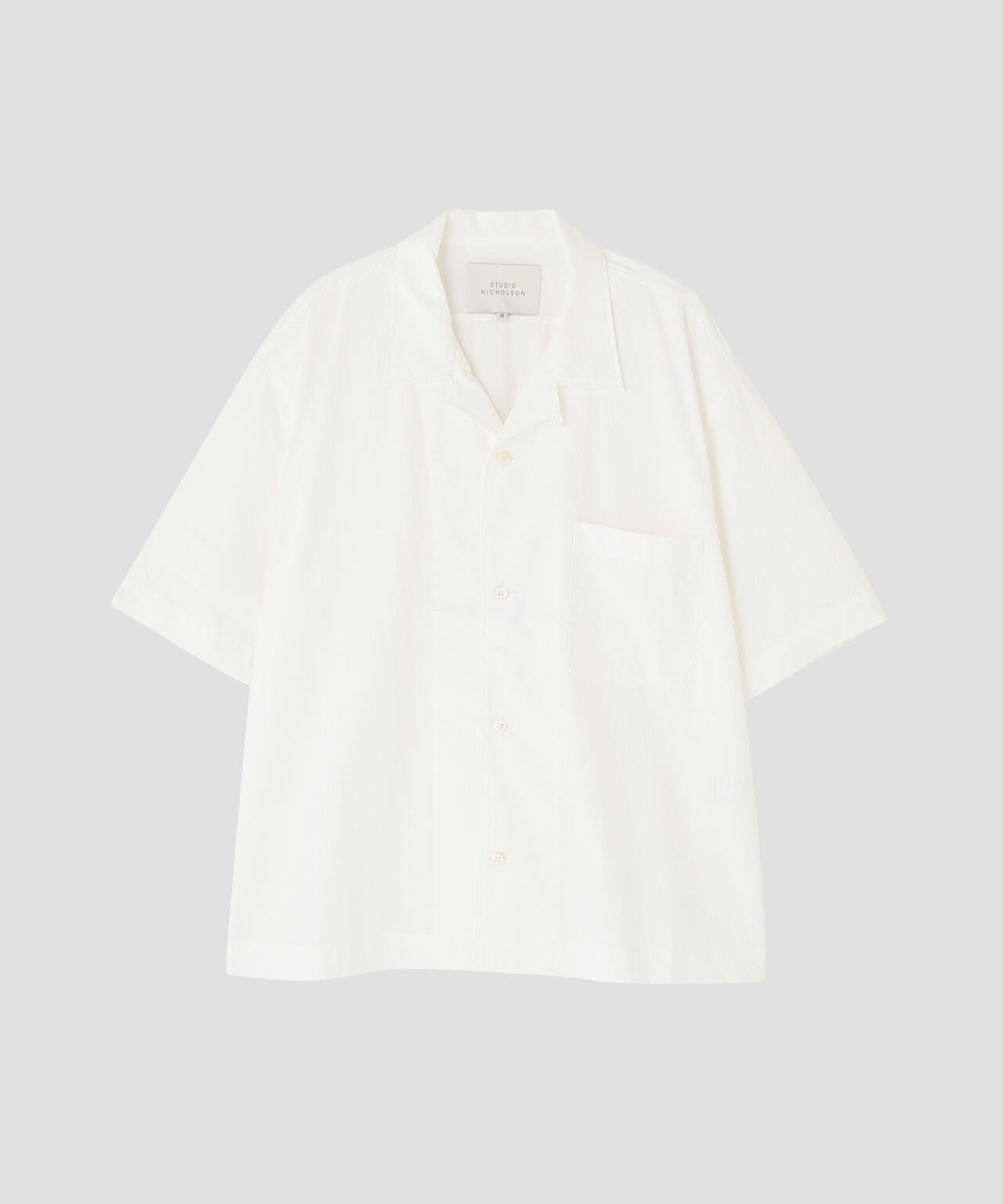 STUDIO NICHOLSON / TYPEWRITER COTTON SHORT SLEEVE SHIRT