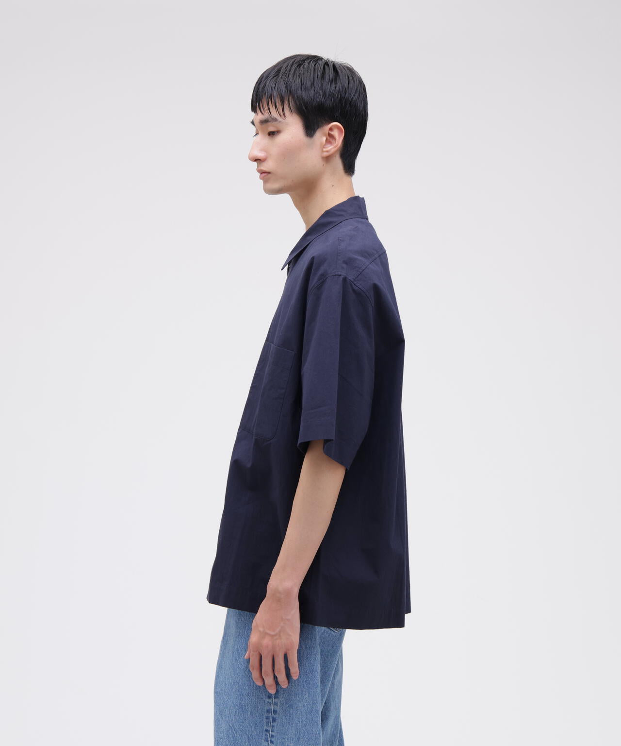STUDIO NICHOLSON / TYPEWRITER COTTON SHORT SLEEVE SHIRT