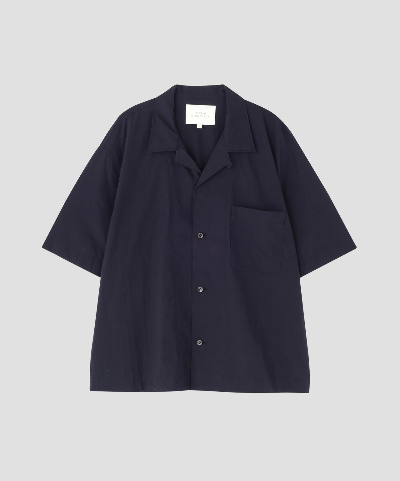 STUDIO NICHOLSON / TYPEWRITER COTTON SHORT SLEEVE SHIRT