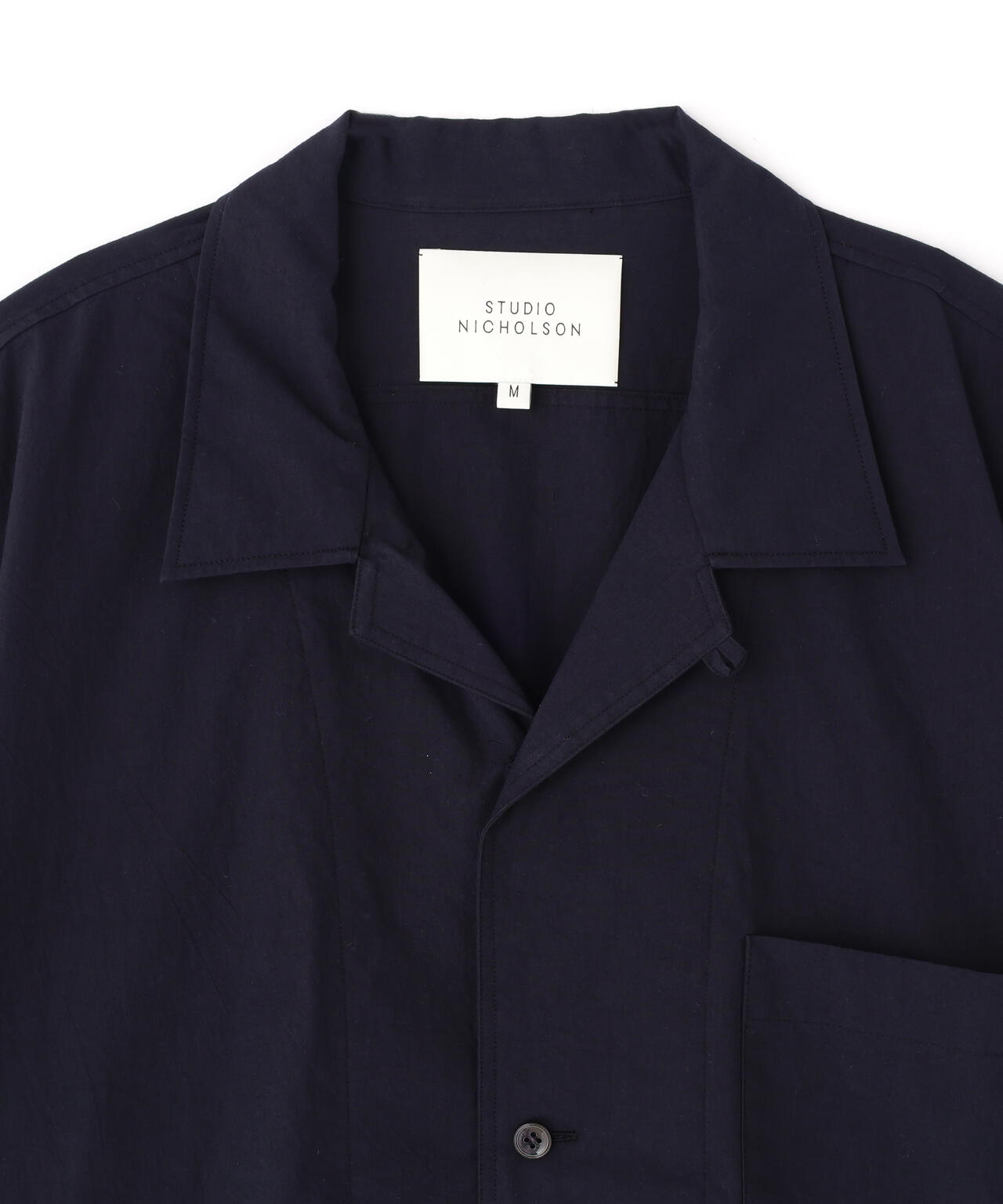 STUDIO NICHOLSON / TYPEWRITER COTTON SHORT SLEEVE SHIRT
