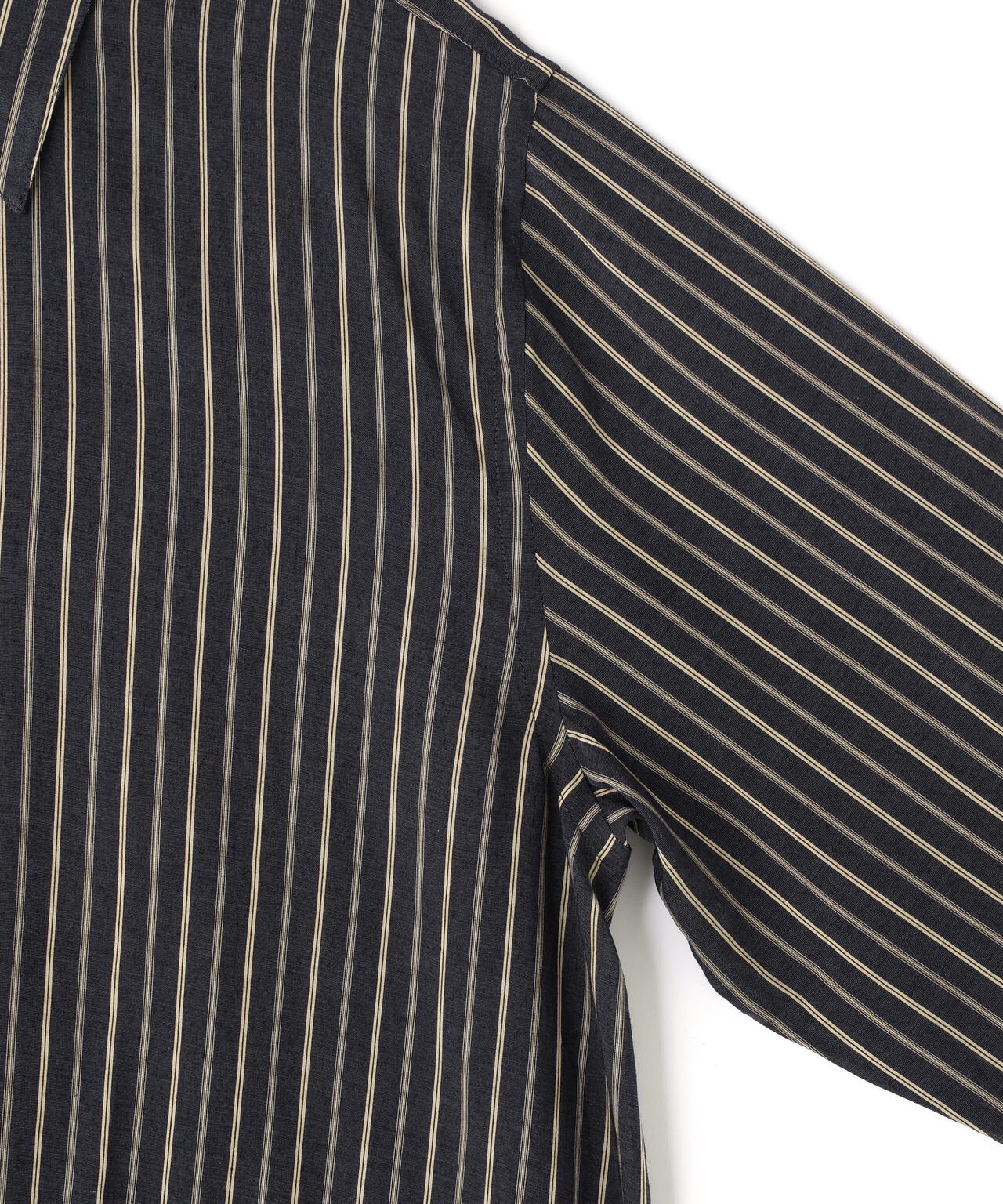 STUDIO NICHOLSON / LYOCELL SILK STRIPE BOXY OVERSIZED SHIRT