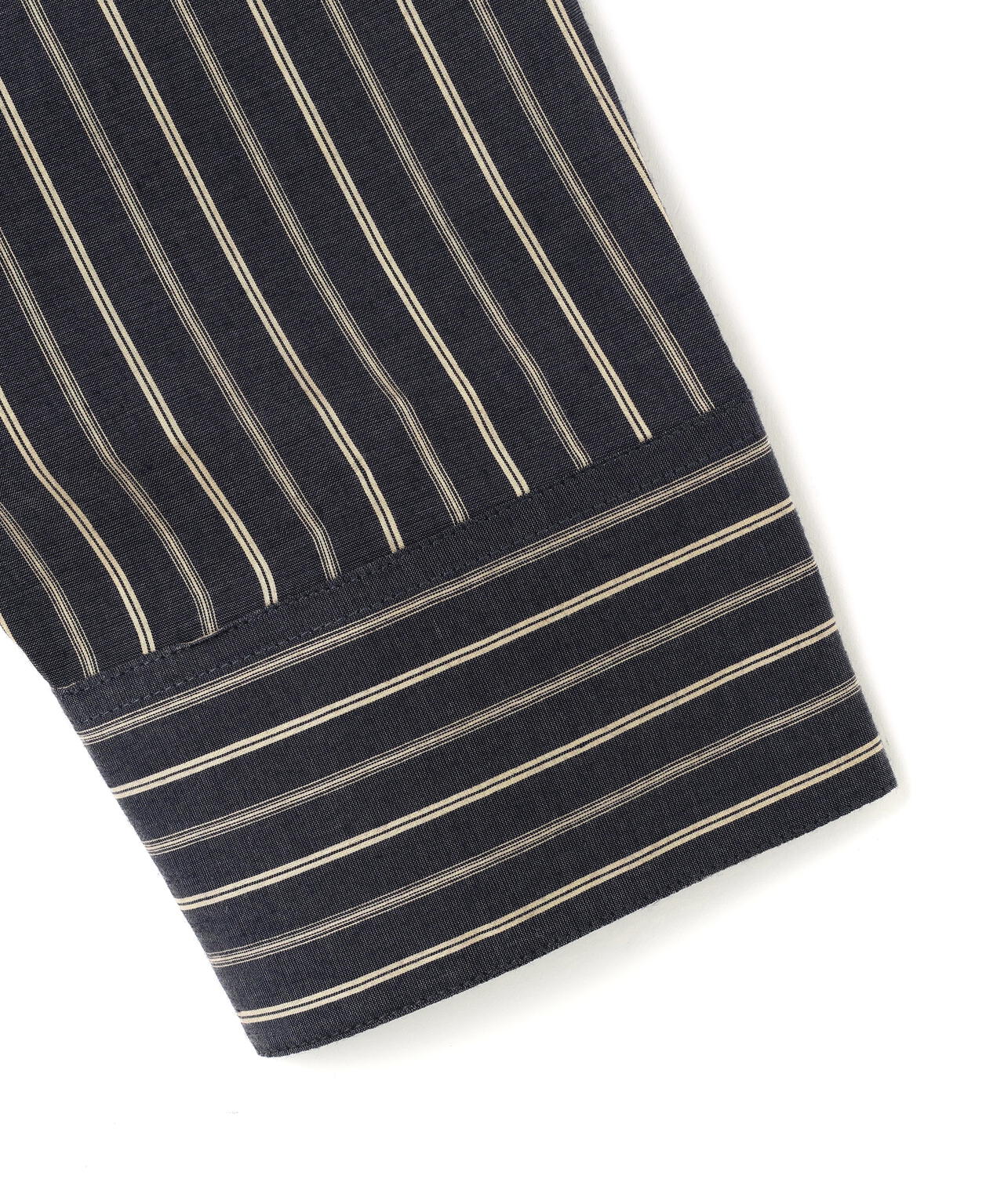 STUDIO NICHOLSON / LYOCELL SILK STRIPE BOXY OVERSIZED SHIRT